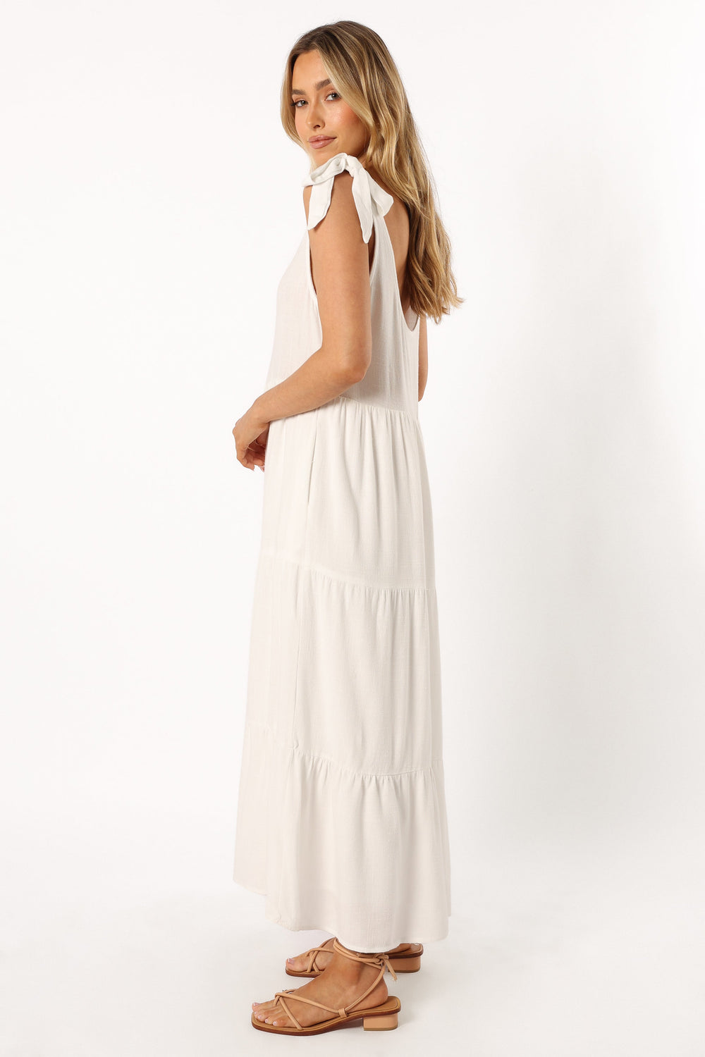 DRESSES @Marcy Midi Dress - White