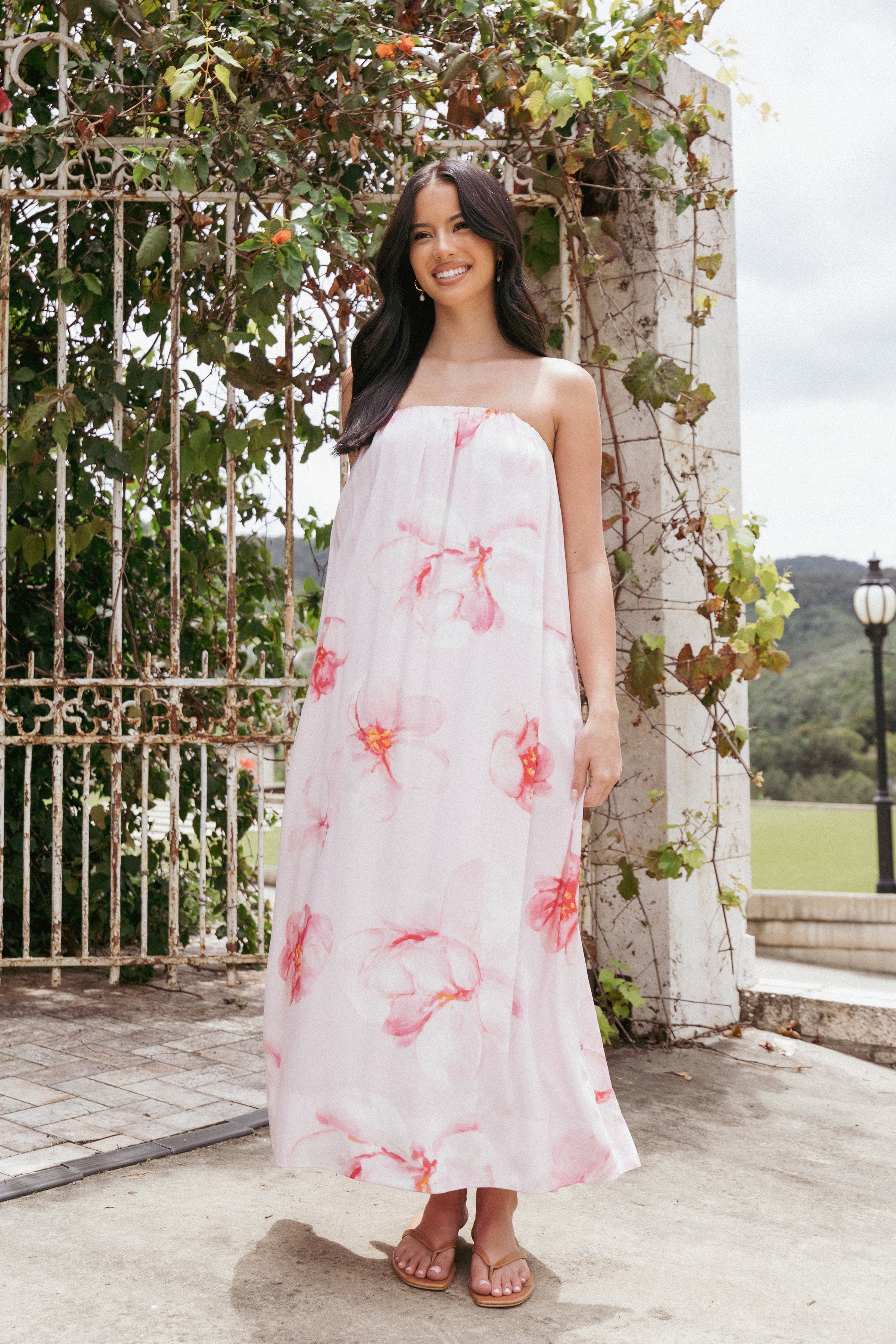 DRESSES Margherita Maxi Dress - Pink Floral