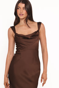 DRESSES Margot Maxi Dress - Chocolate