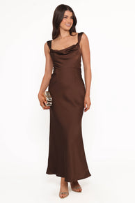 DRESSES Margot Maxi Dress - Chocolate