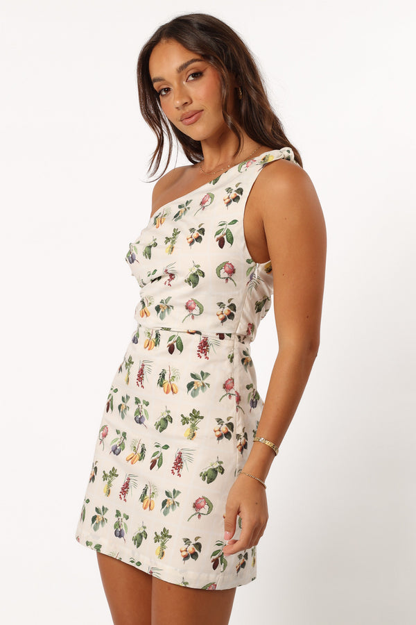 DRESSES @Mariella Off Shoulder Mini Dress - Floral