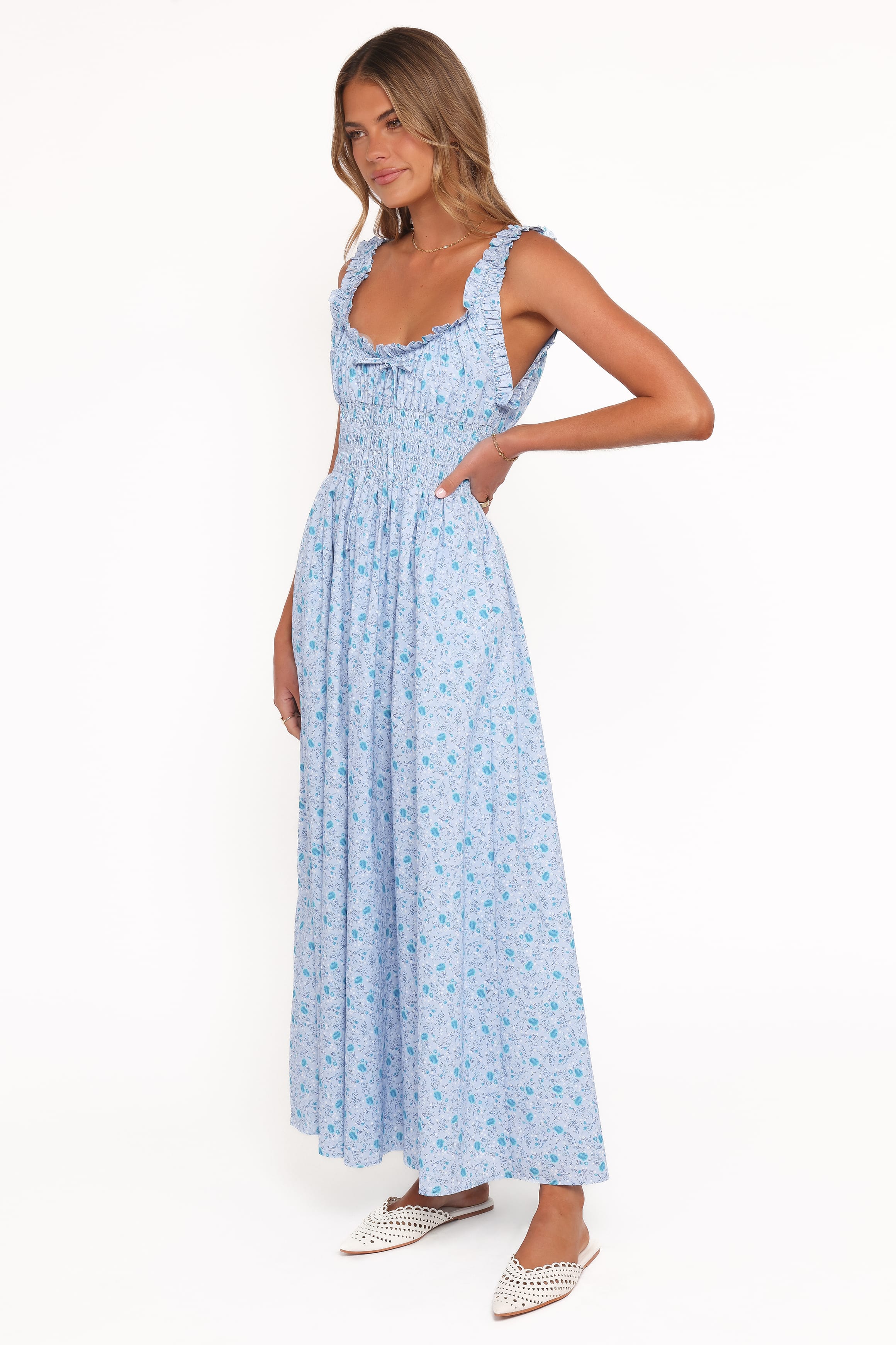 DRESSES Marlena Midi Dress - Blue Floral