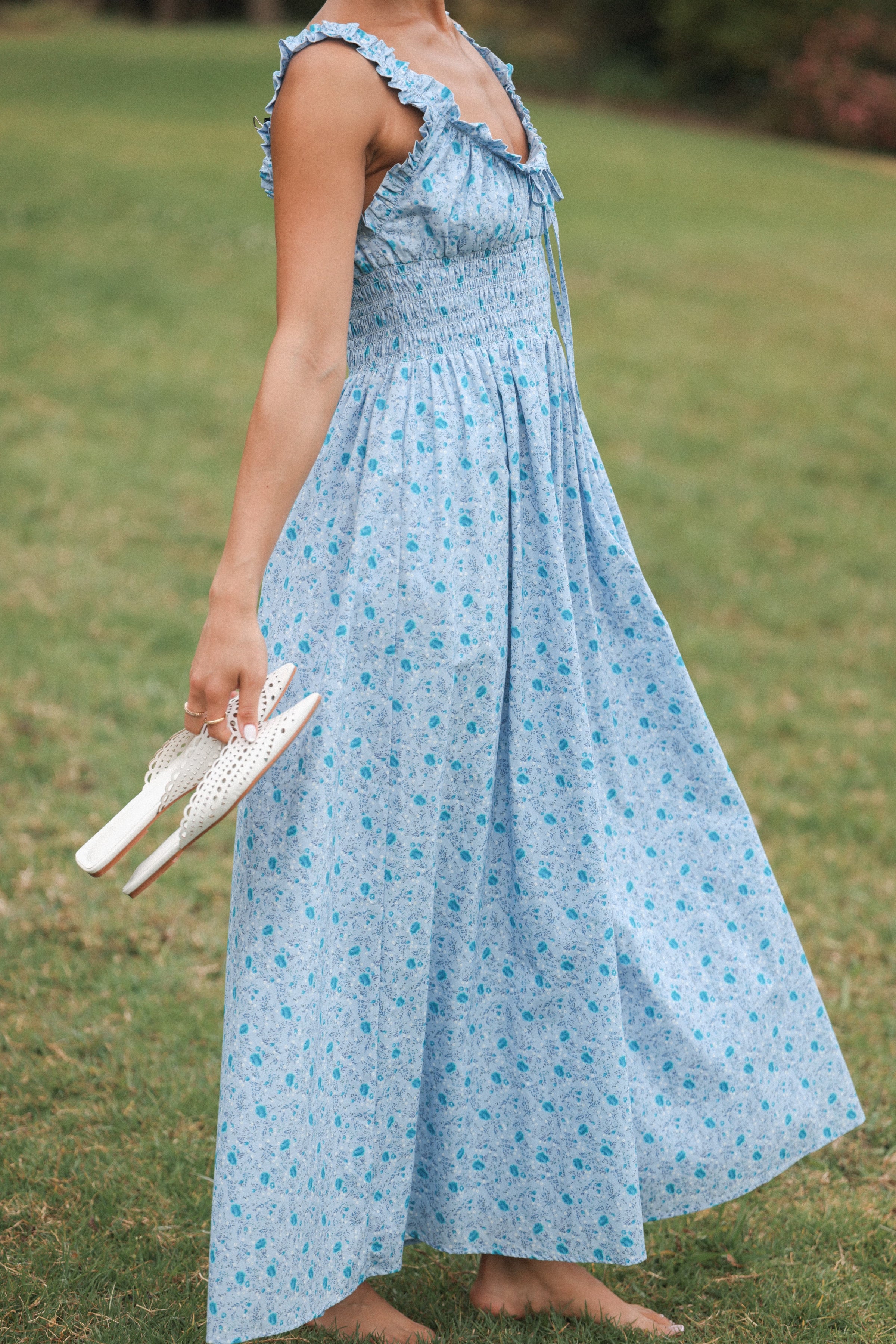 DRESSES Marlena Midi Dress - Blue Floral
