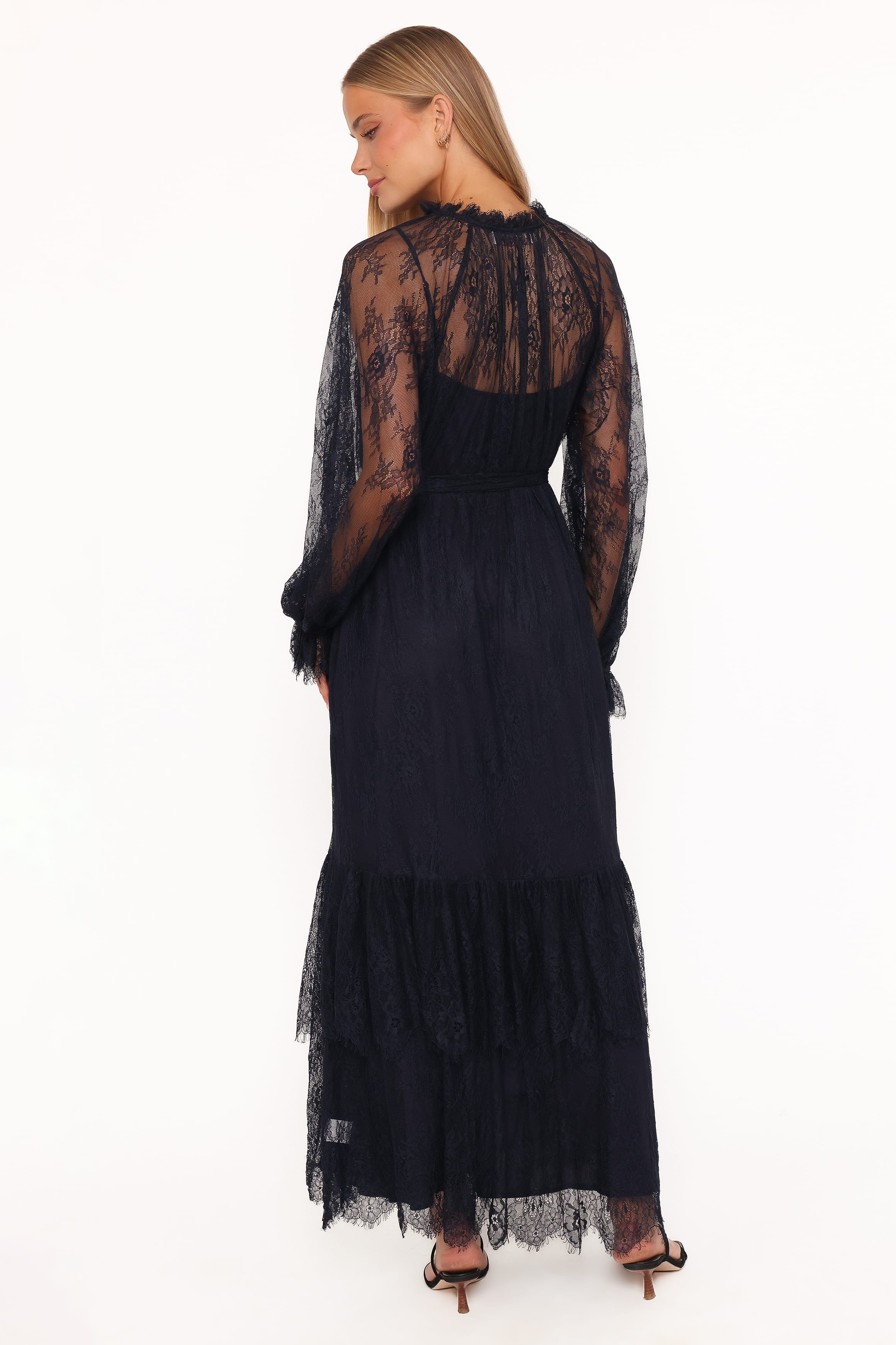DRESSES @Marnelle Lace Maxi Dress - Midnight Navy