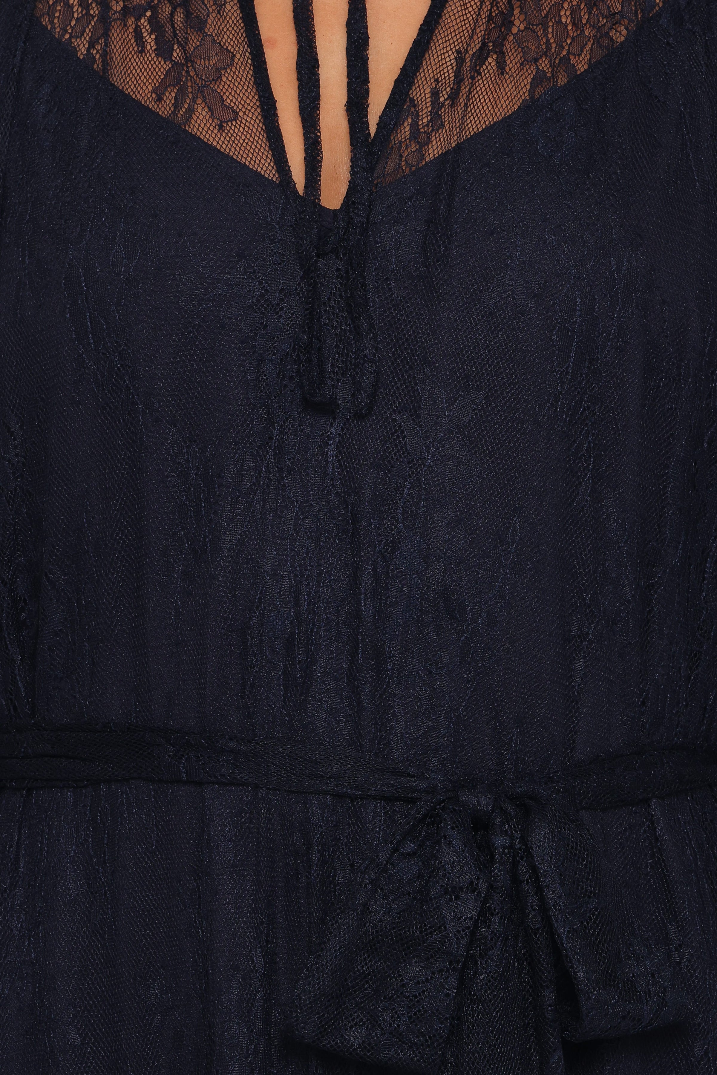 DRESSES @Marnelle Lace Maxi Dress - Midnight Navy
