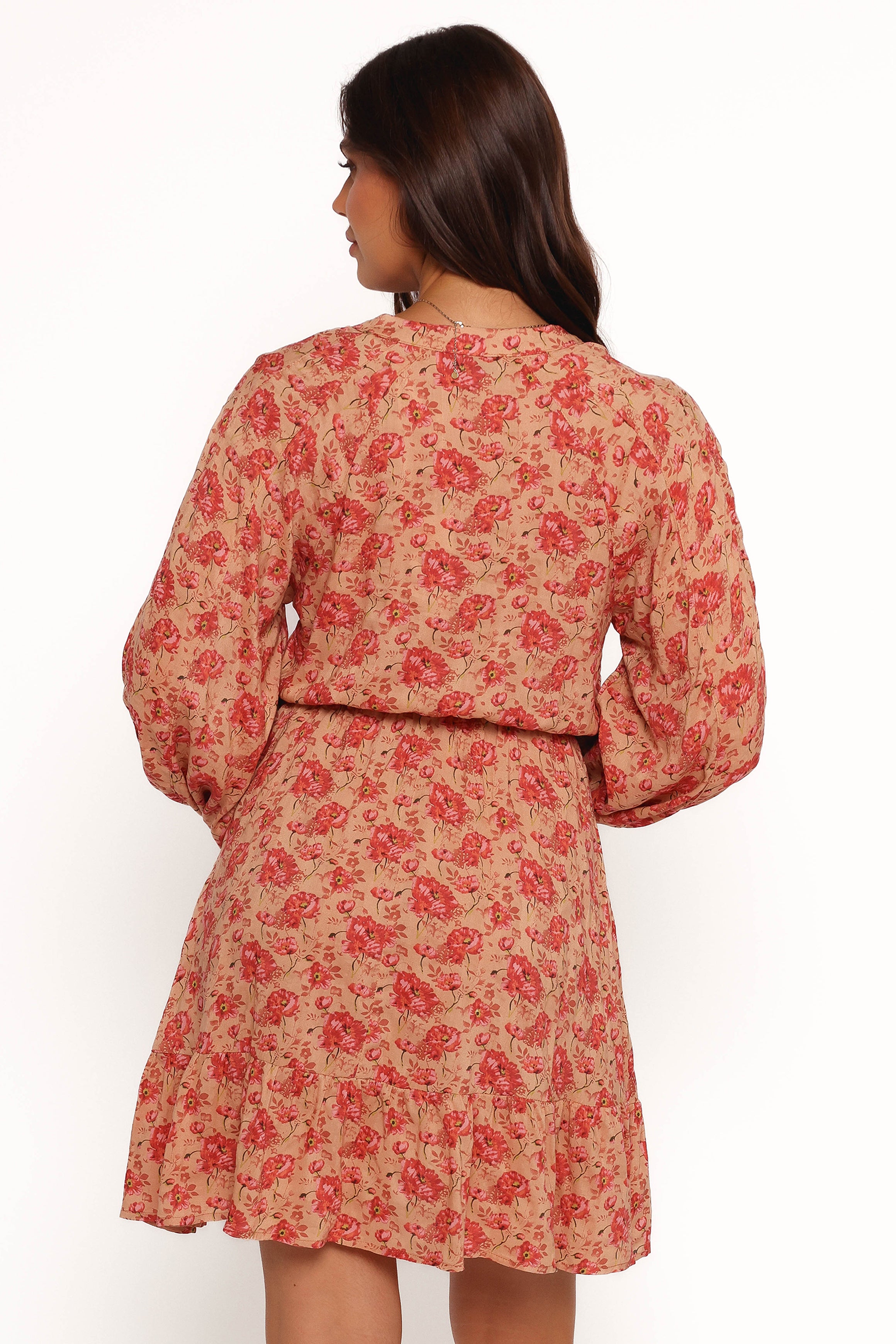 DRESSES Marti Mini Dress - Tan Floral