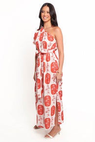 DRESSES Mary Maxi Dress - Red/White