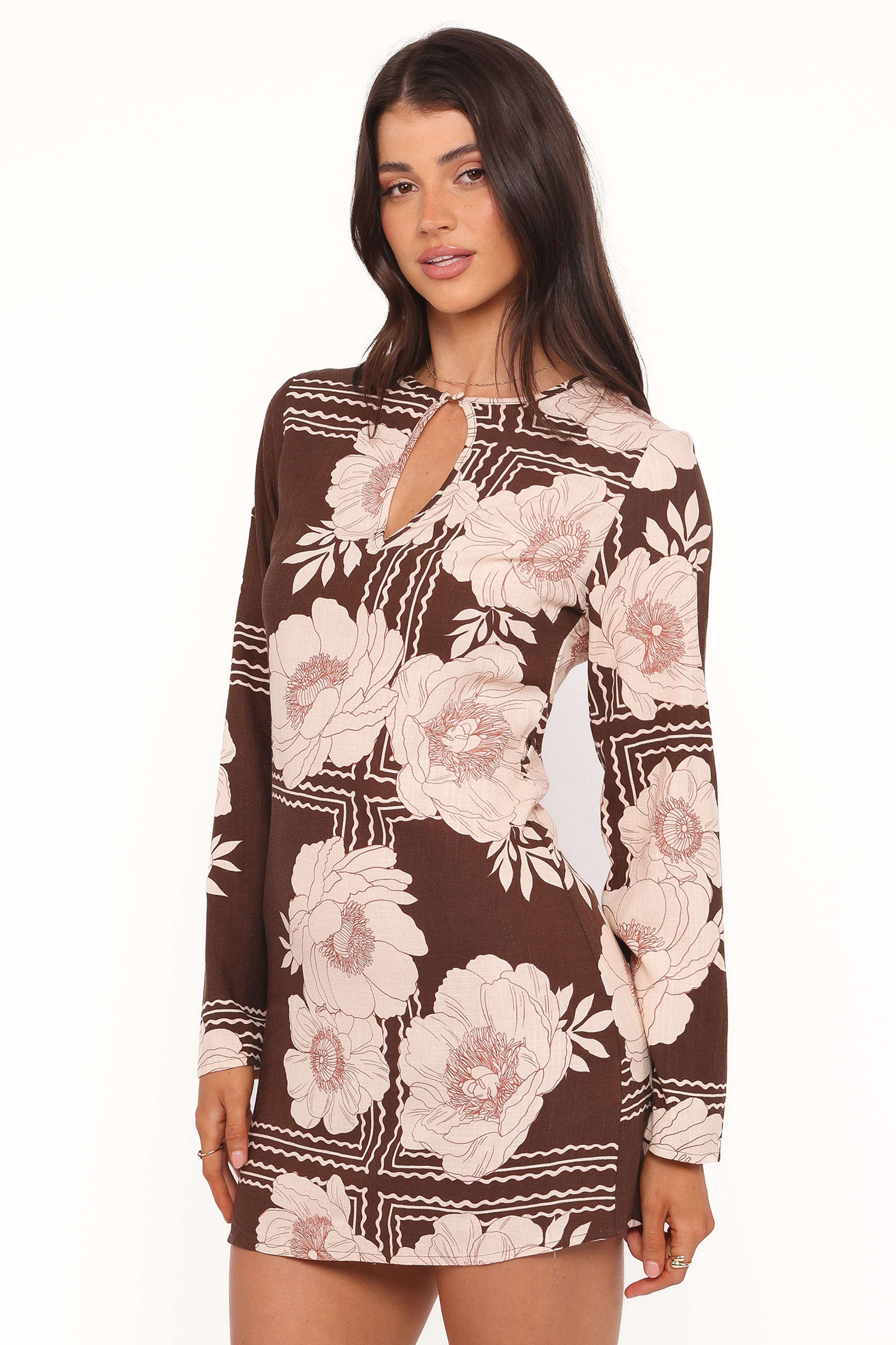 DRESSES Marylon Mini Dress - Brown Floral