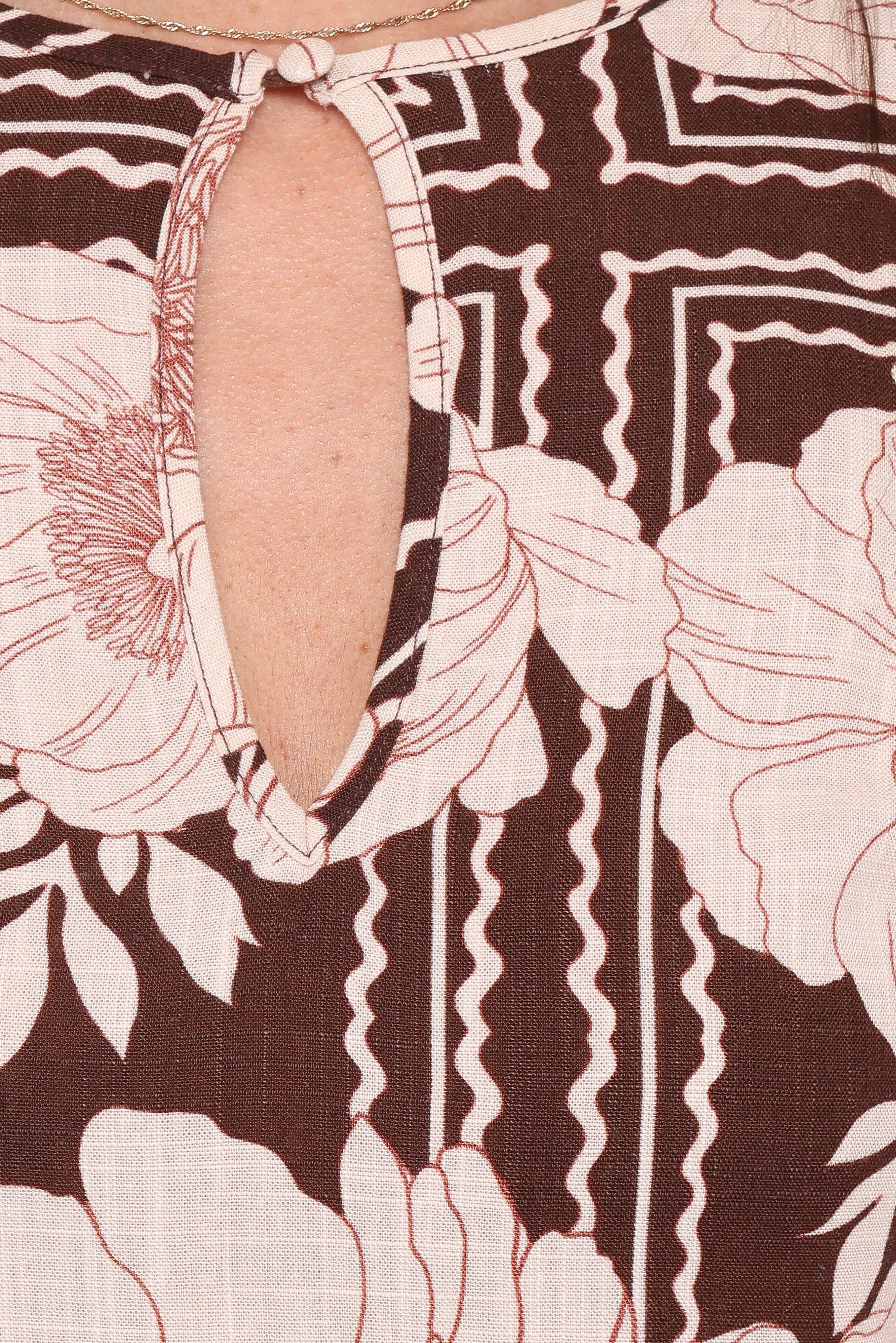 DRESSES Marylon Mini Dress - Brown Floral