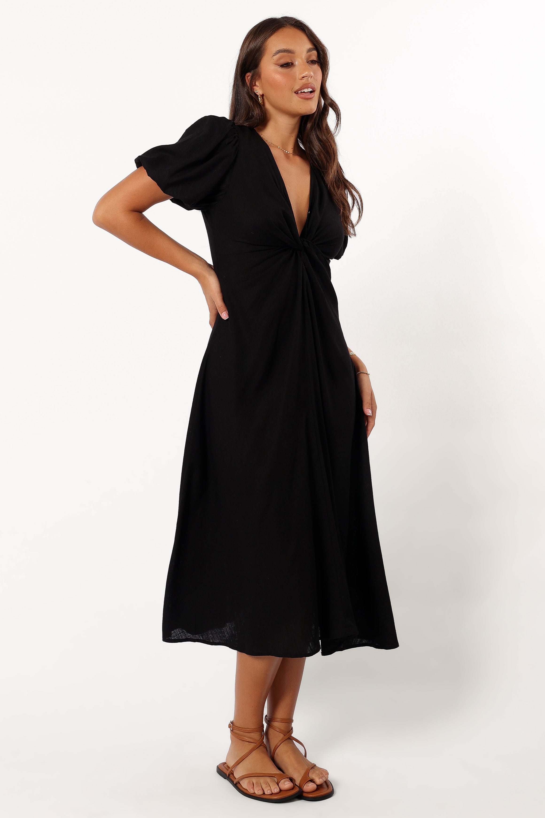 DRESSES @Matilda Maxi Dress - Black (Hold for Winter Essentials)