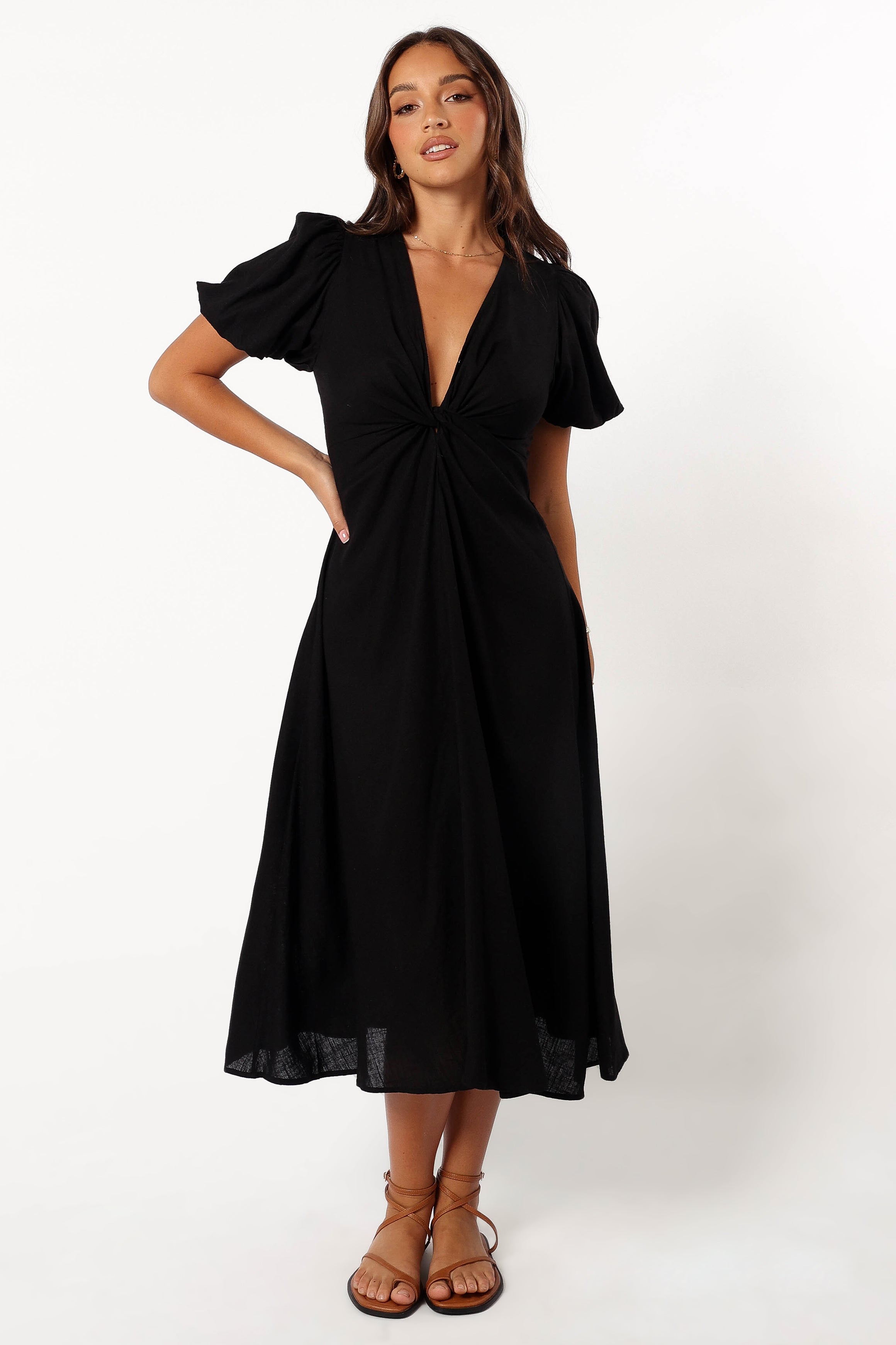 DRESSES @Matilda Maxi Dress - Black (Hold for Winter Essentials)