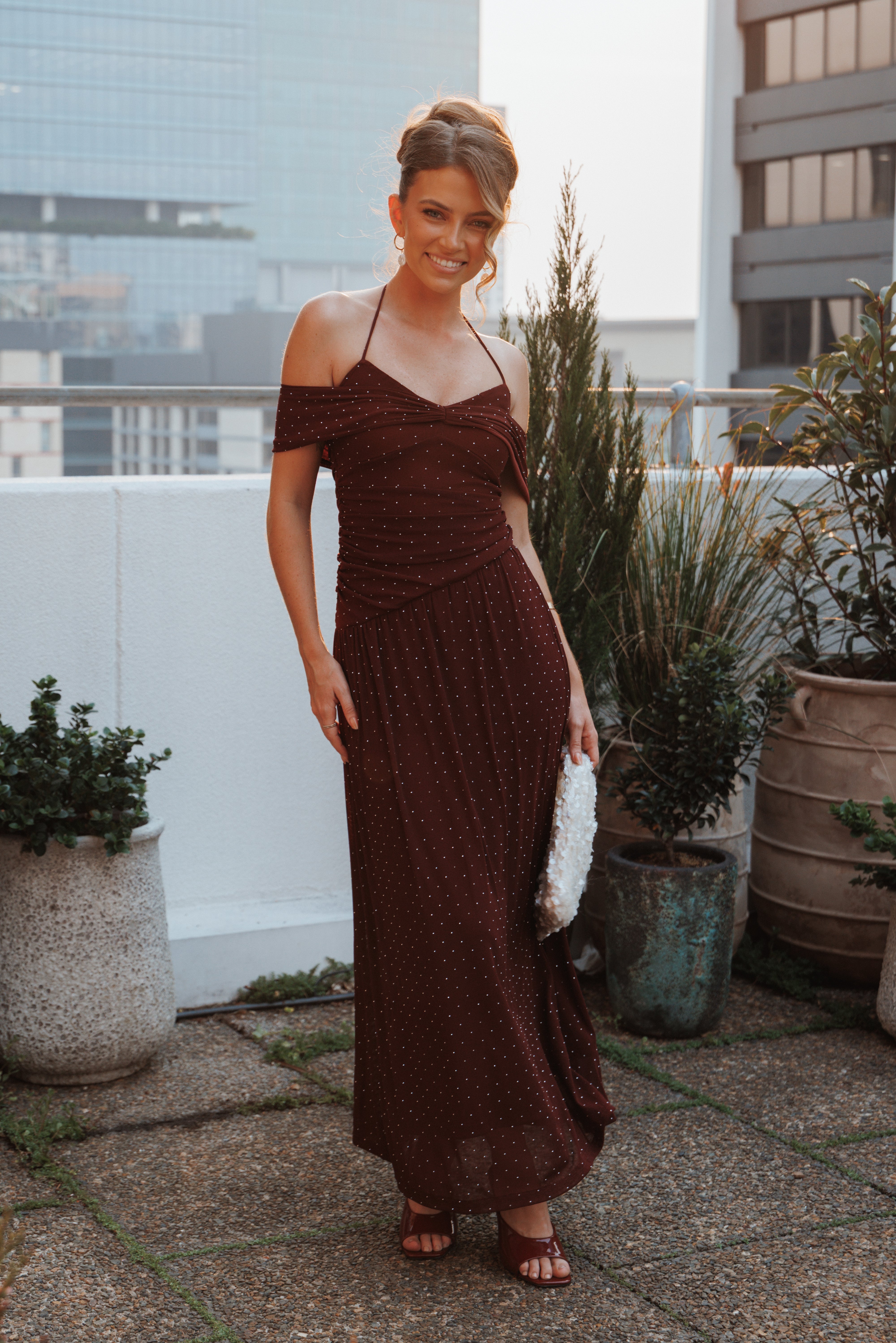 DRESSES Mayven Maxi Dress - Burgundy