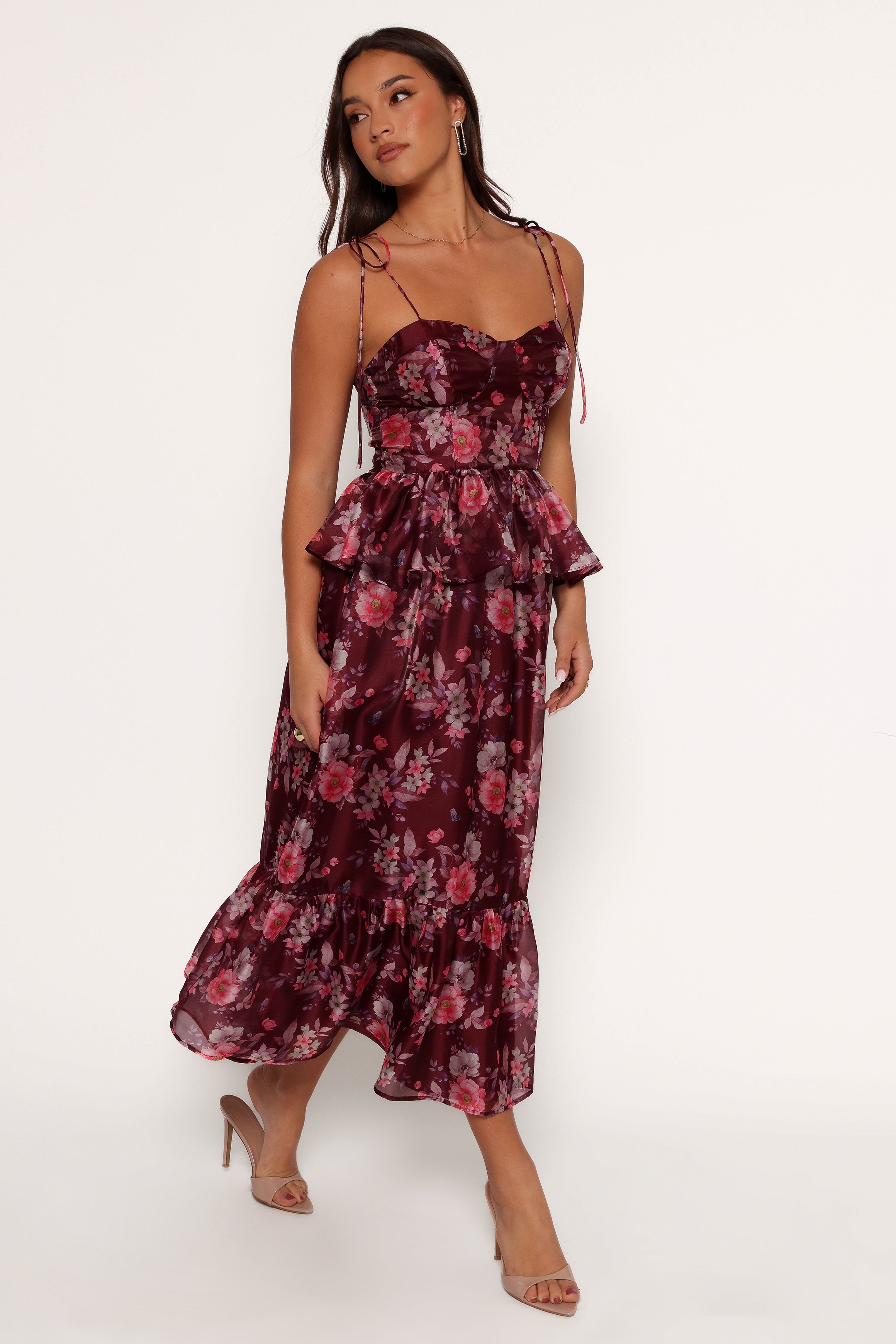 DRESSES Mazy Midi Dress - Purple/Magenta