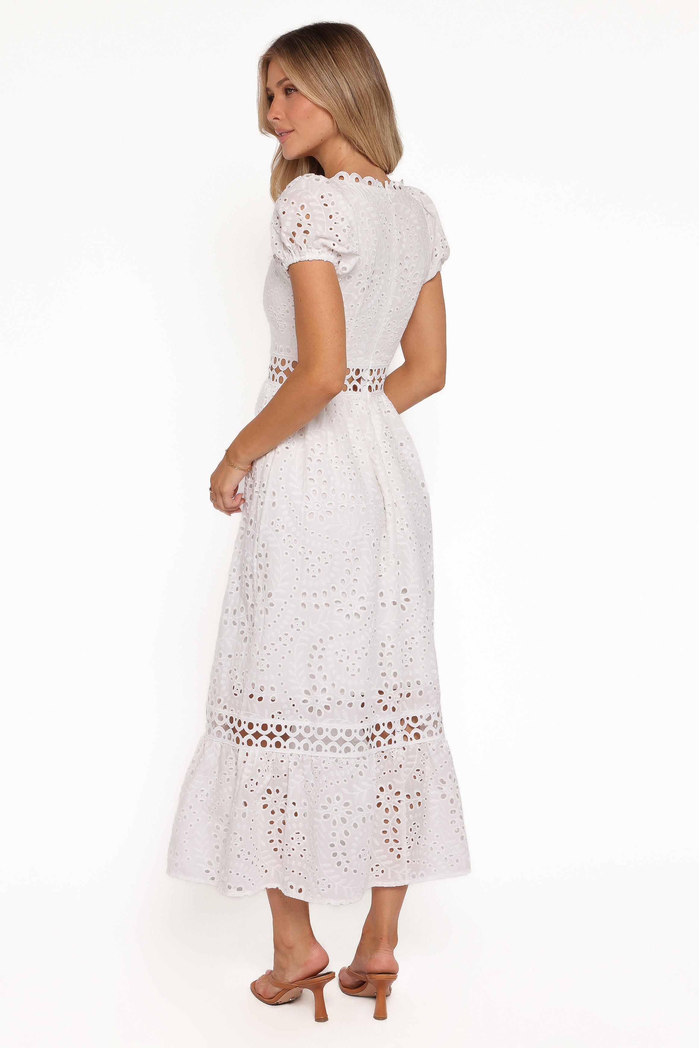 DRESSES Melania Midi Dress - White