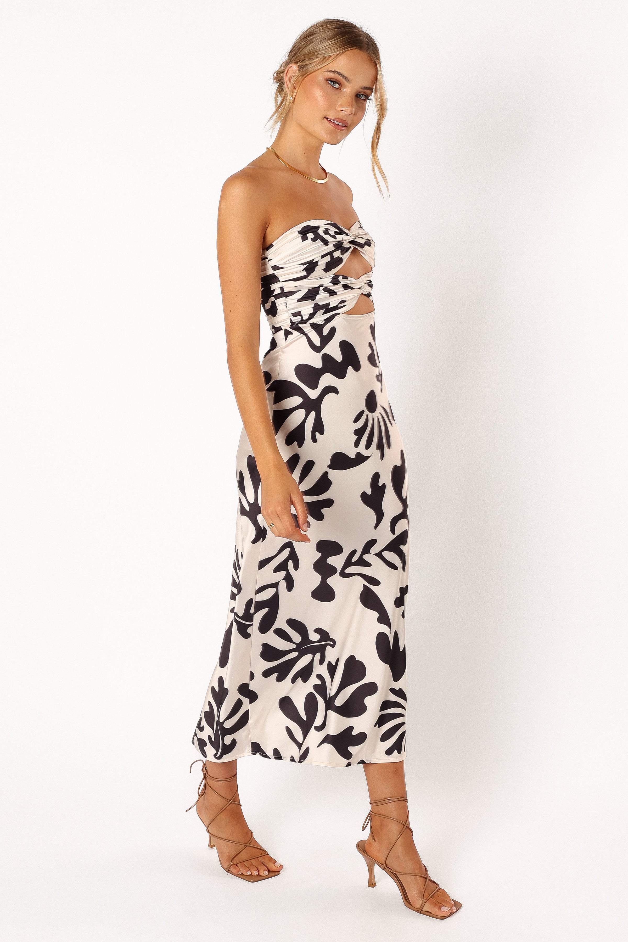 DRESSES @Melany Midi Dress - Black