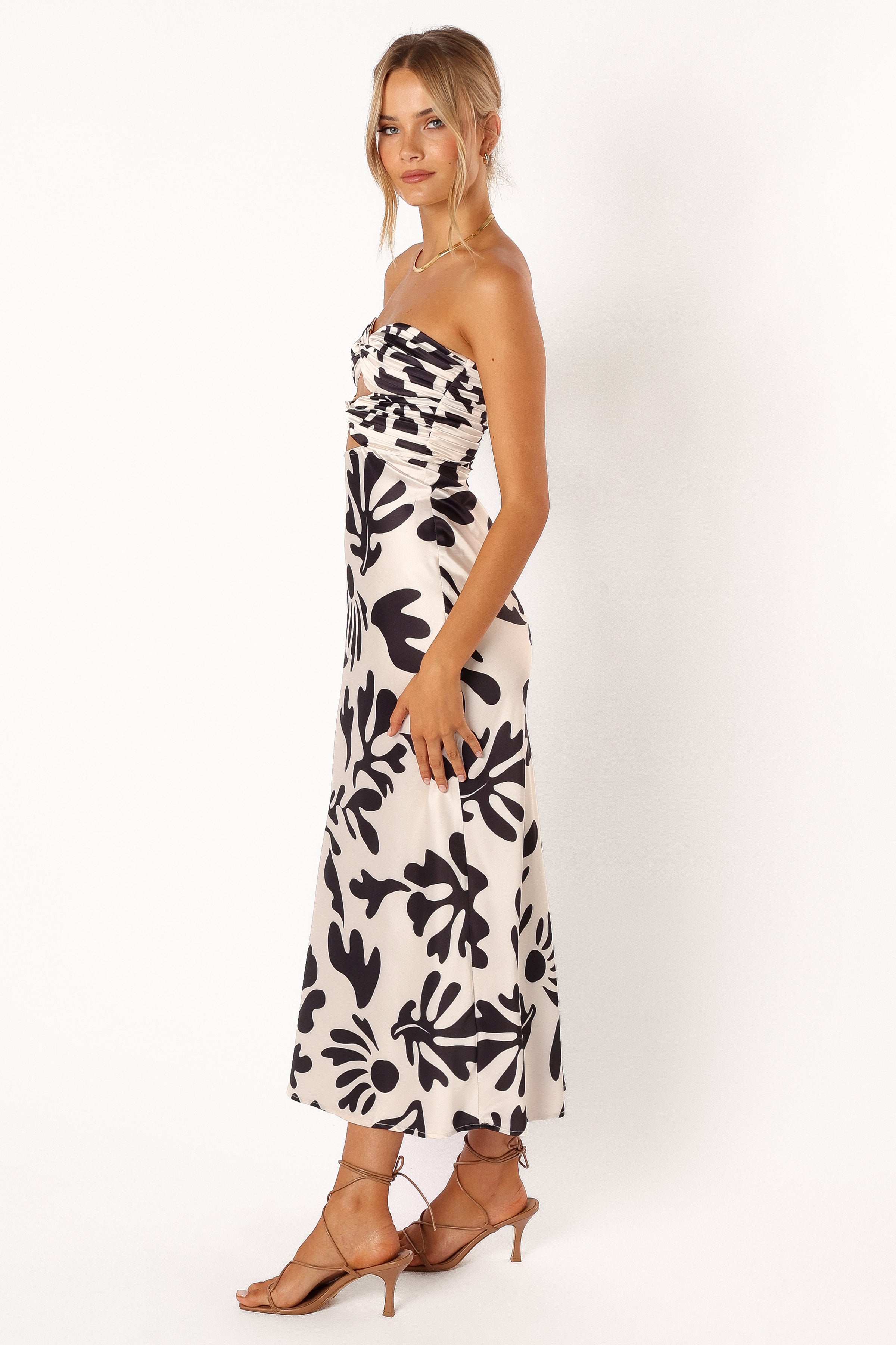 DRESSES @Melany Midi Dress - Black