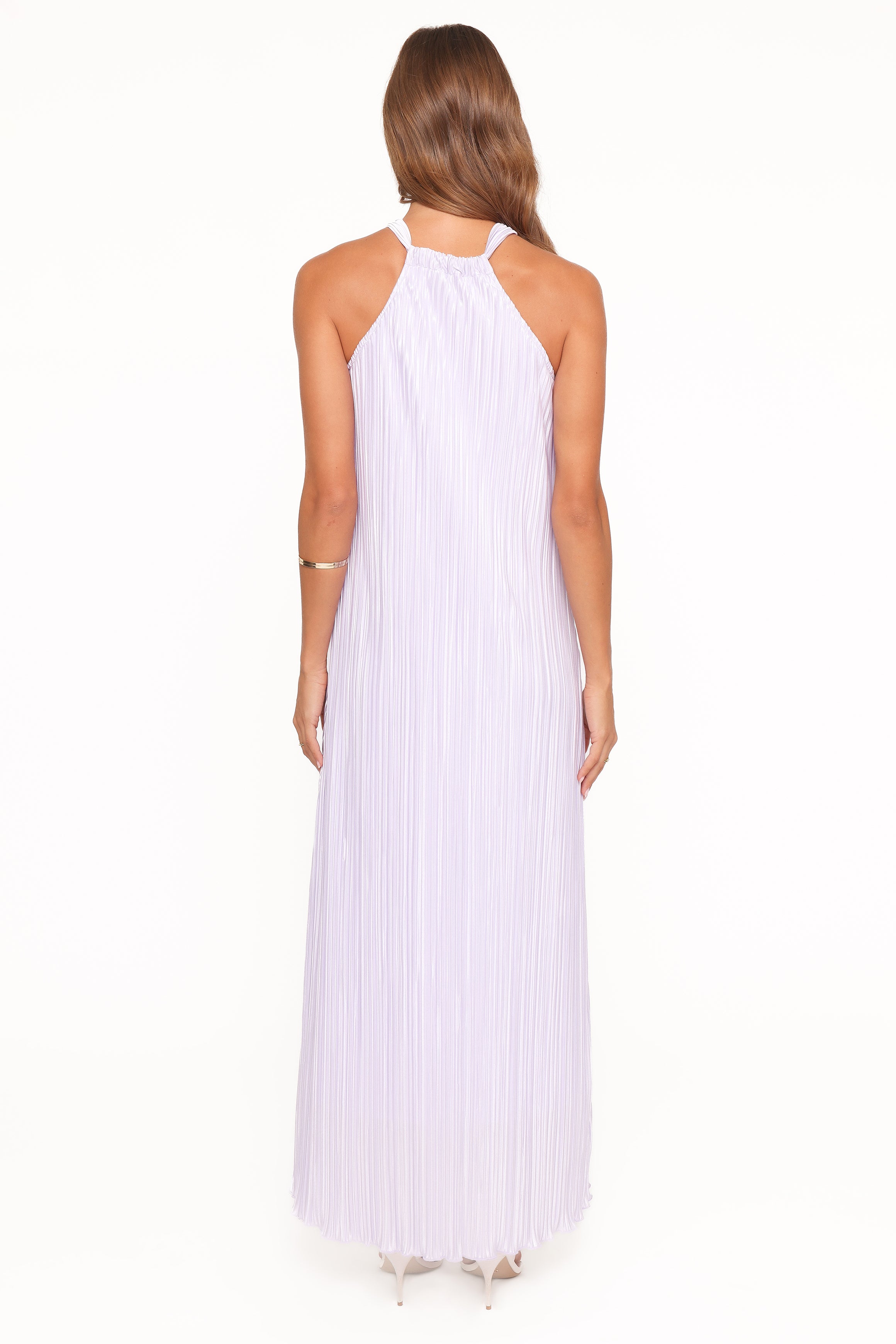 DRESSES Melody Plisse Halter Maxi Dress - Lavender