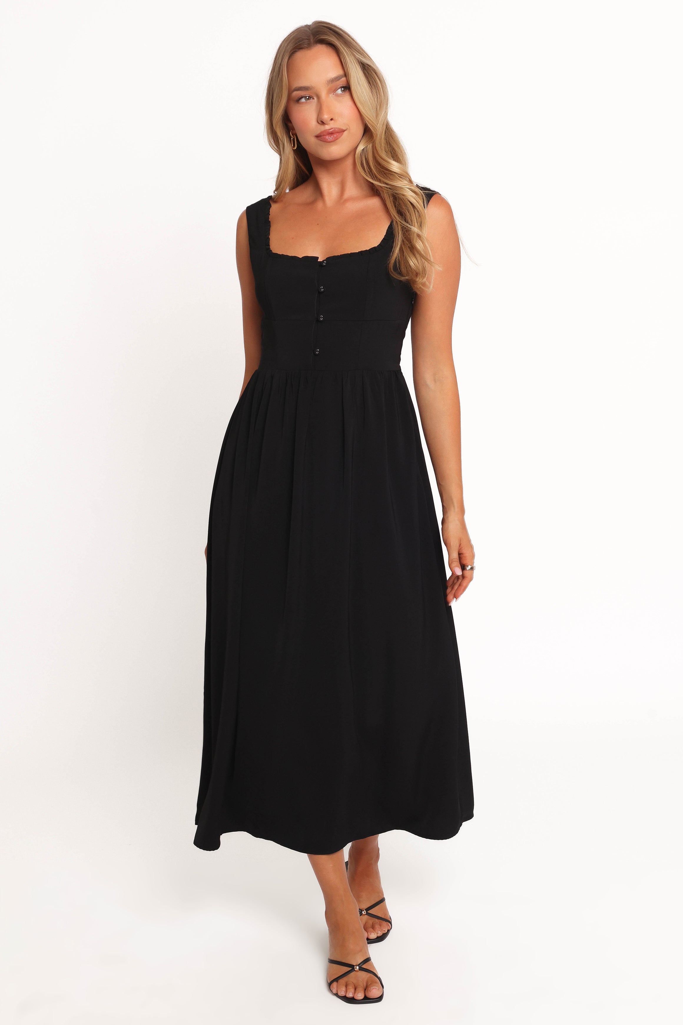DRESSES Melrose Midi Dress - Black