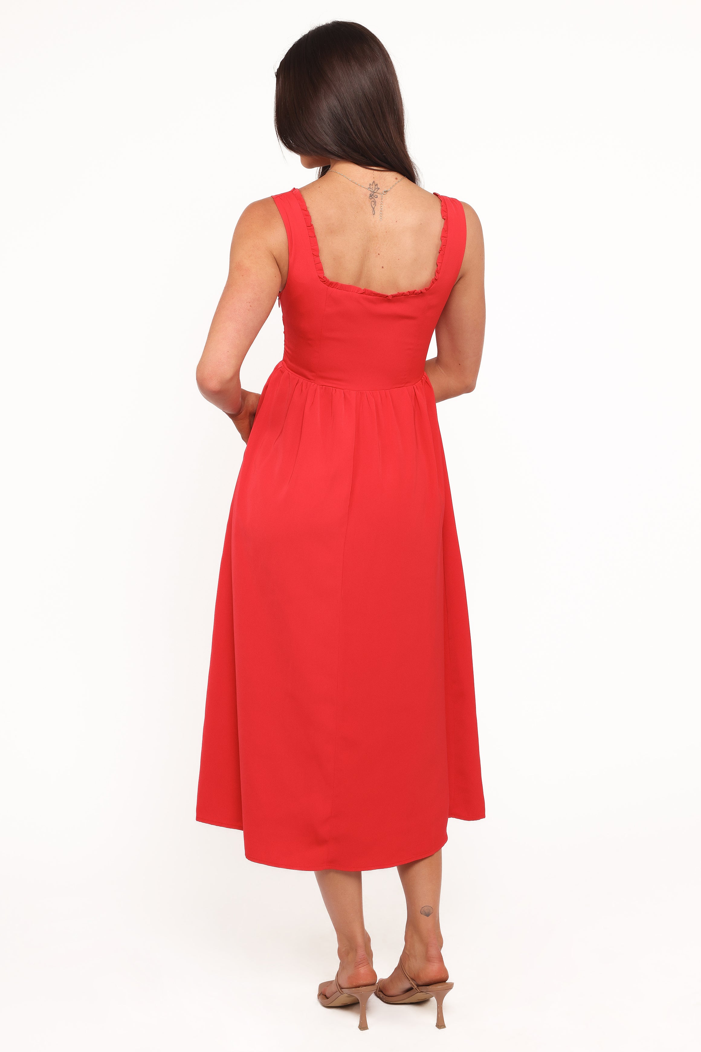 DRESSES Melrose Midi Dress - Red