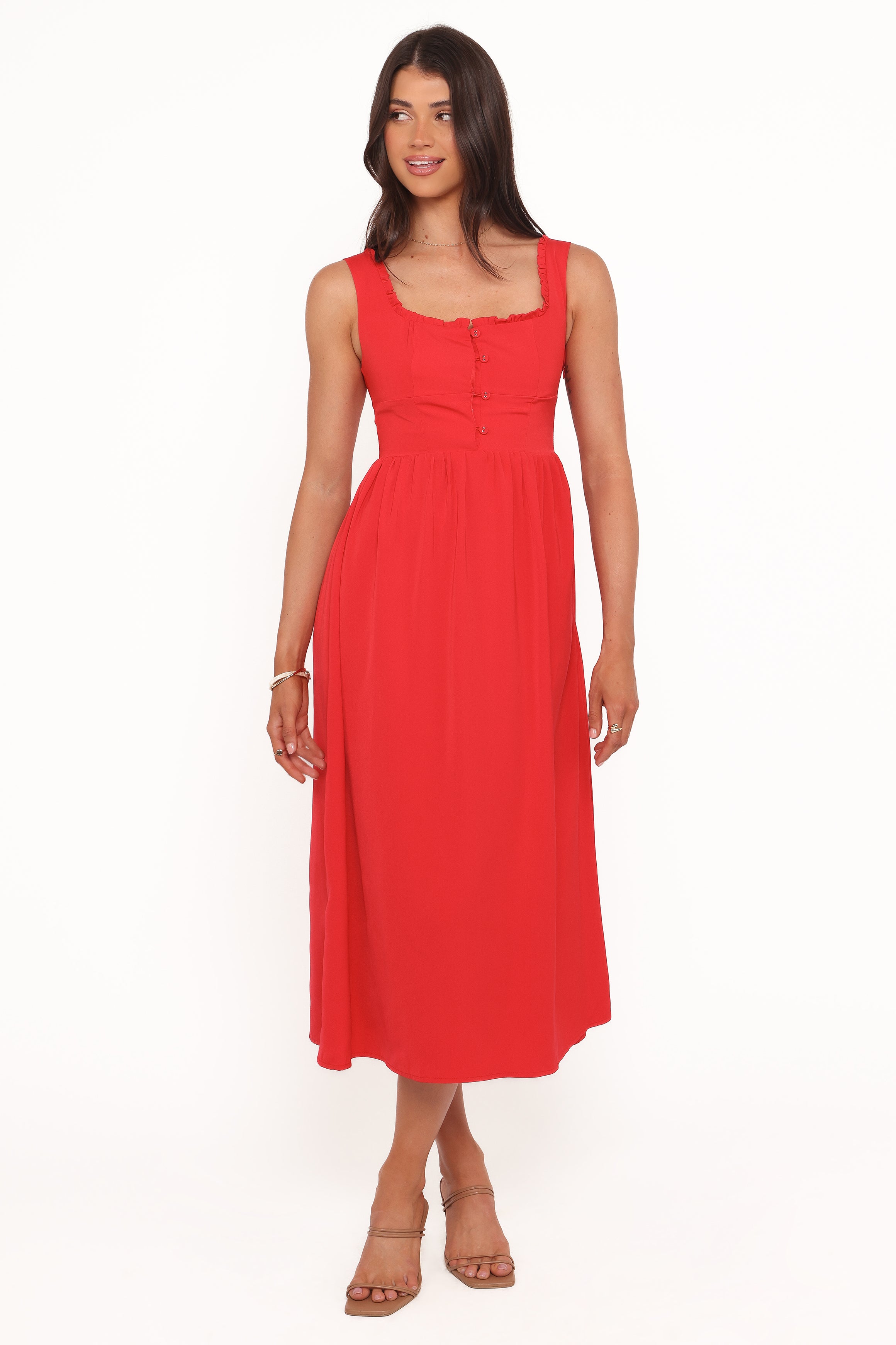 DRESSES Melrose Midi Dress - Red