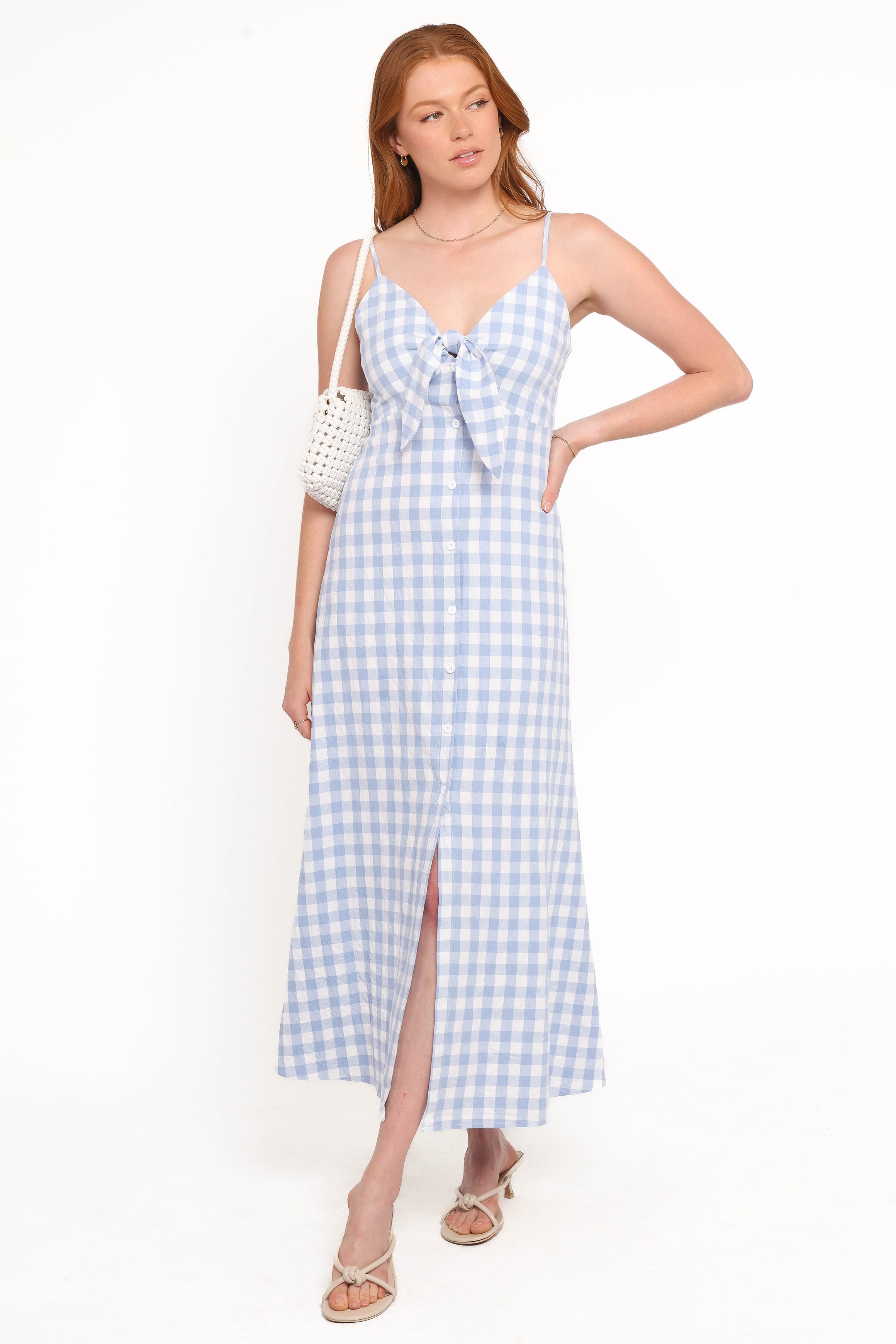 DRESSES Menora Maxi Dress - Blue Gingham