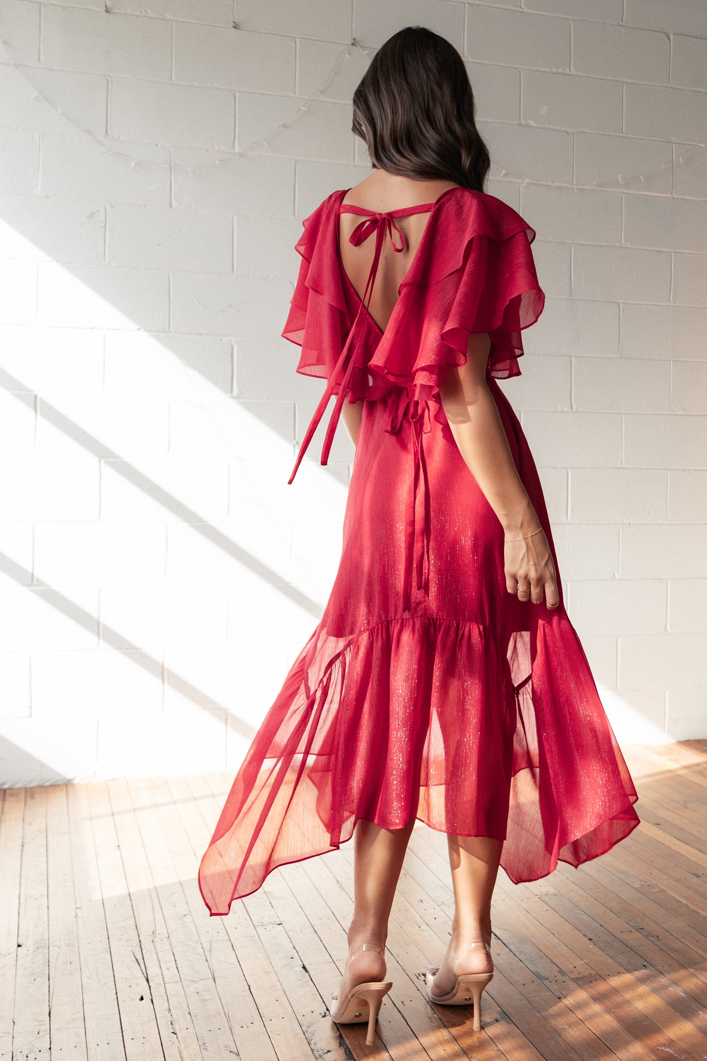 DRESSES Merida Midi Dress - Red