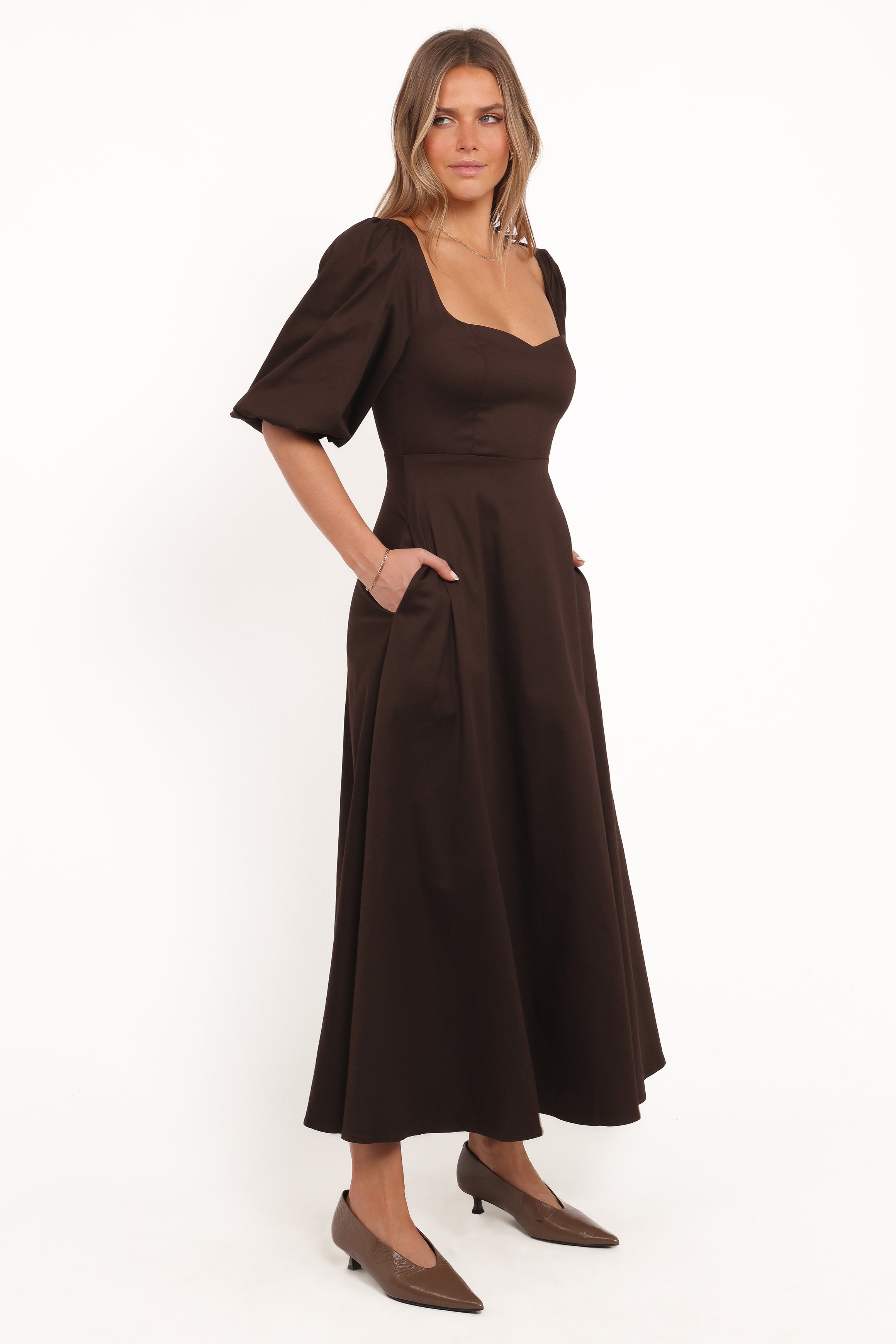 DRESSES Merlena Maxi Dress - Chocolate