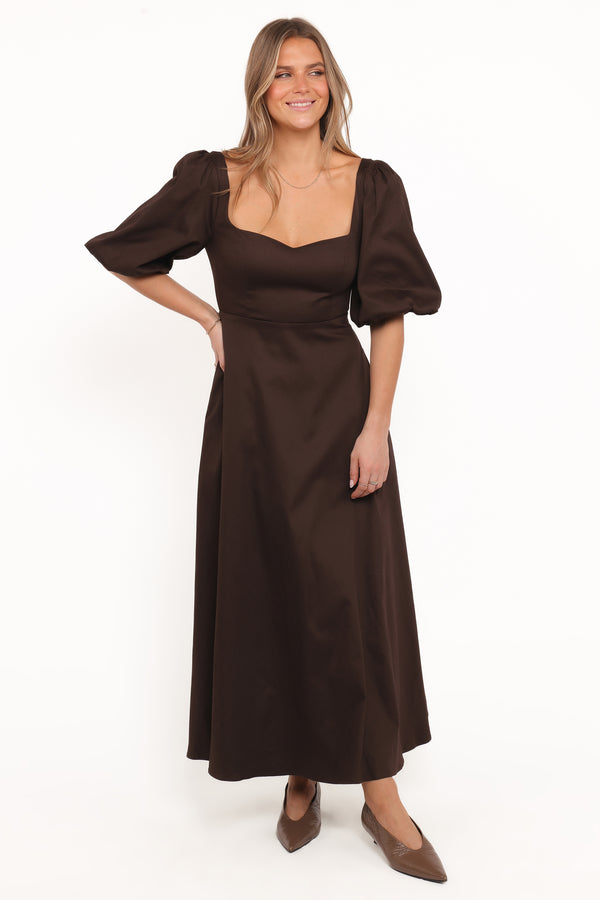 DRESSES Merlena Maxi Dress - Chocolate