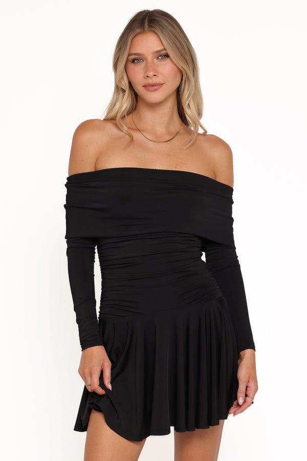DRESSES Messina Off Shoulder Mini Dress - Black