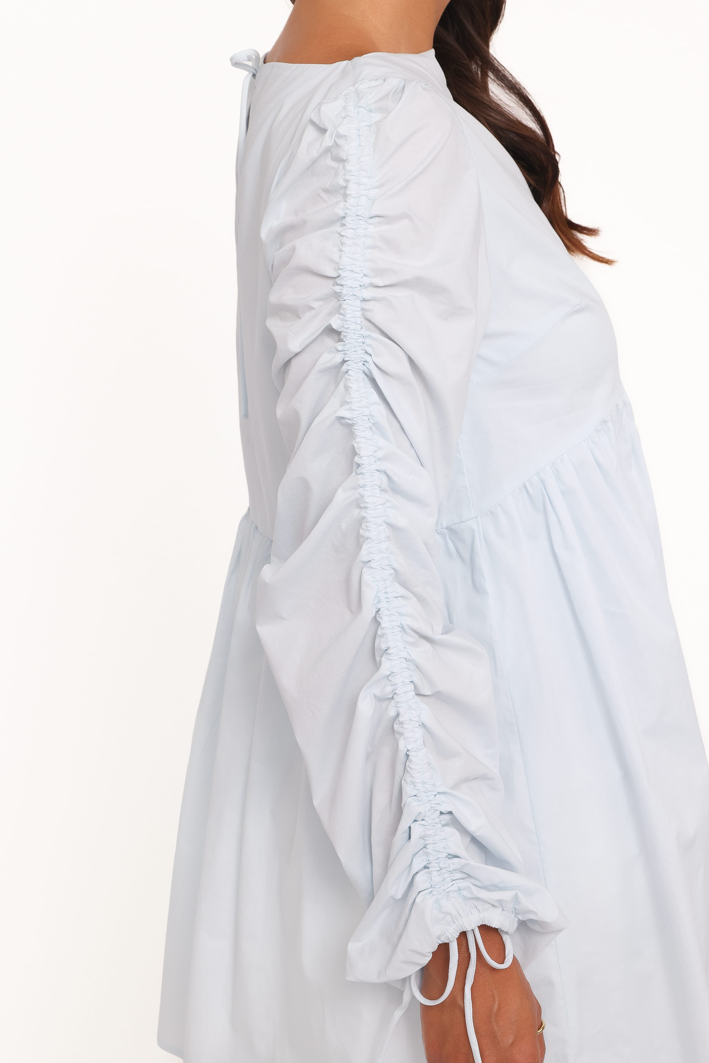DRESSES Micaela Long Sleeve Mini Dress - Baby Blue