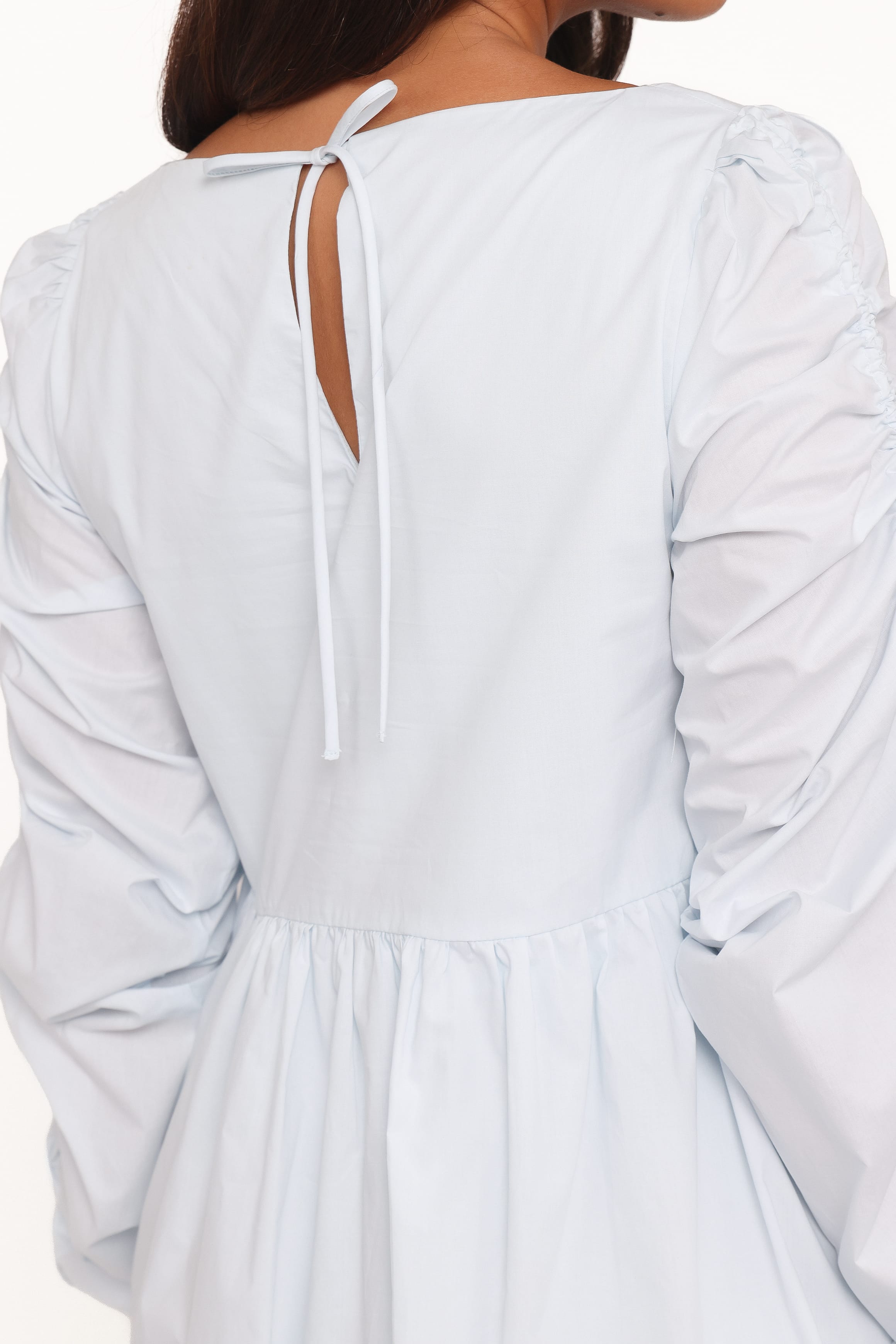 DRESSES Micaela Long Sleeve Mini Dress - Baby Blue