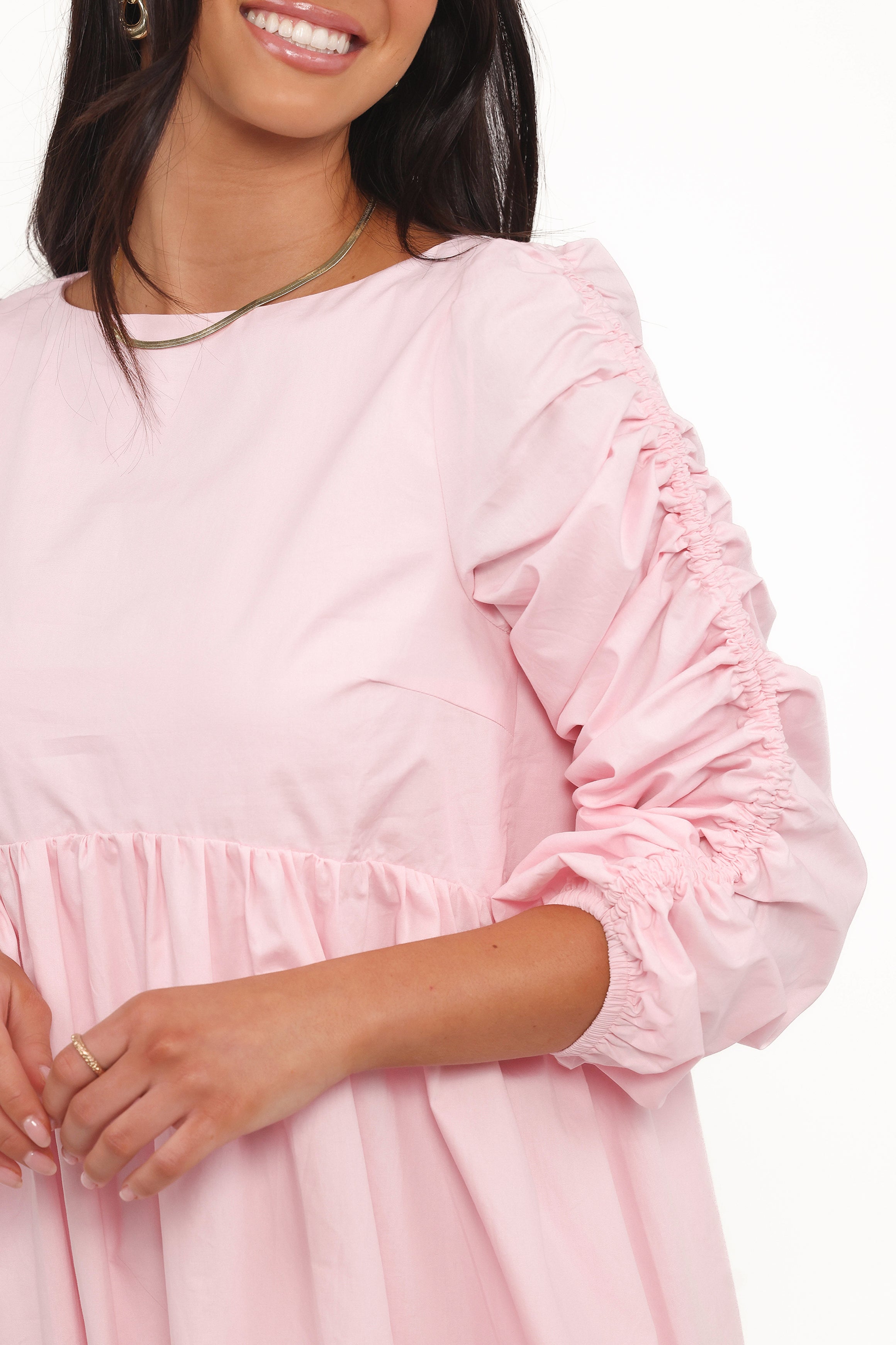 DRESSES Micaela Long Sleeve Mini Dress - Pink