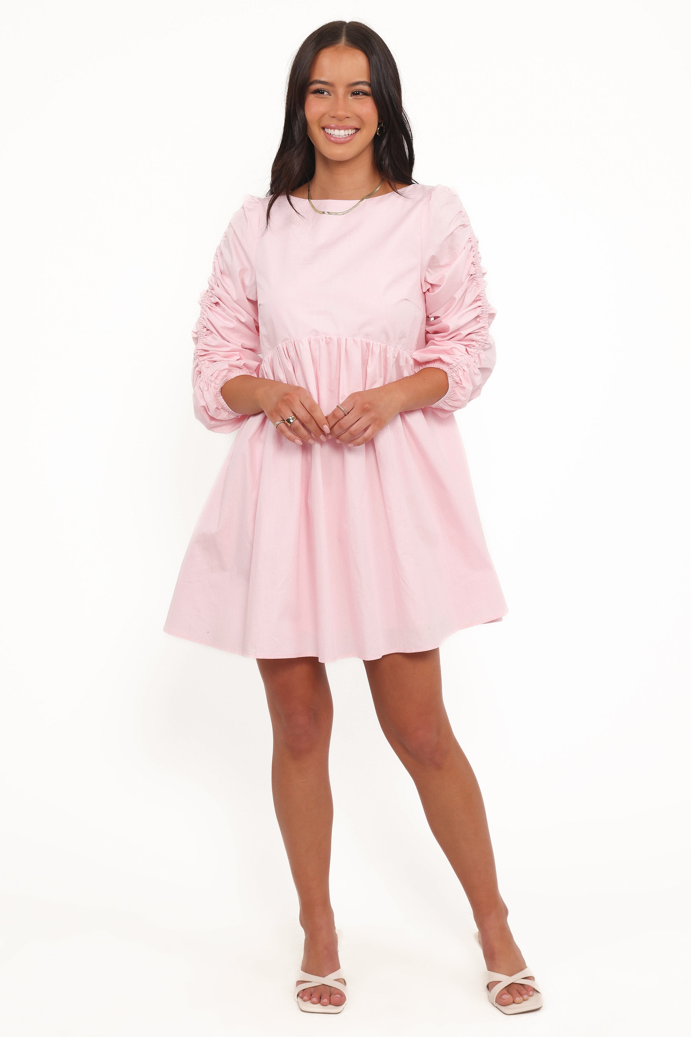 DRESSES Micaela Long Sleeve Mini Dress - Pink