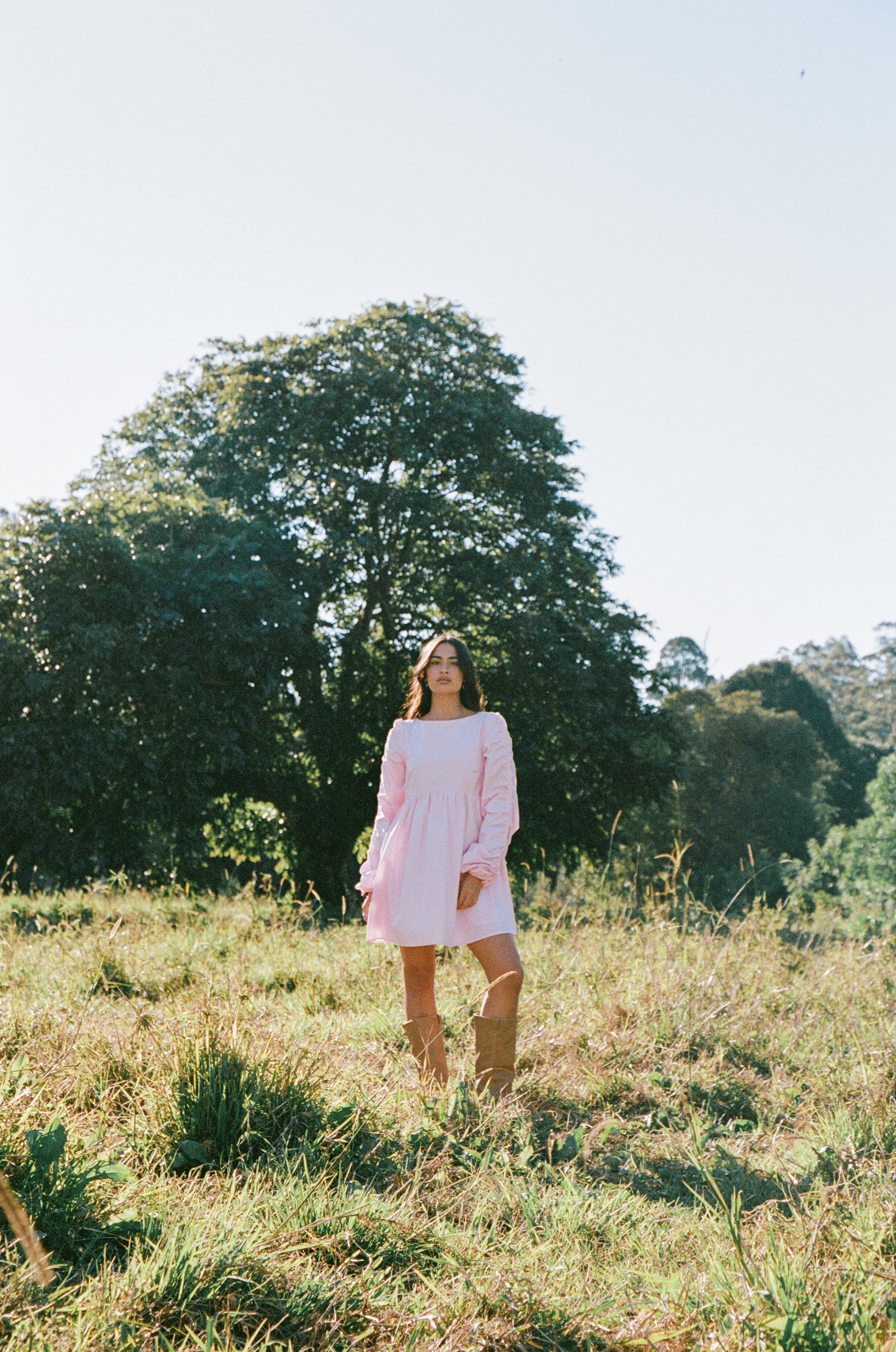 DRESSES Micaela Long Sleeve Mini Dress - Pink