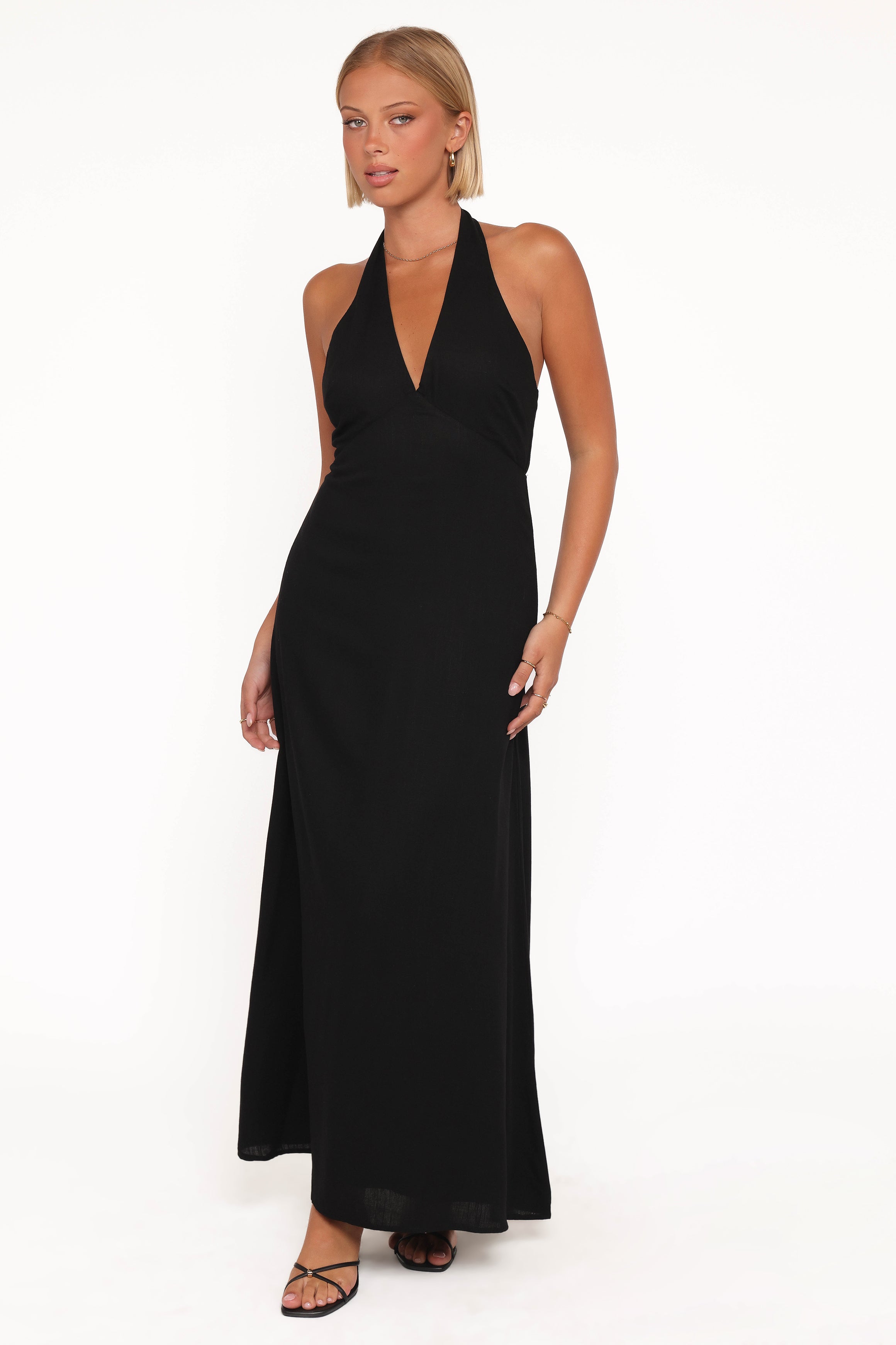 DRESSES Michelle Halterneck Dress - Black