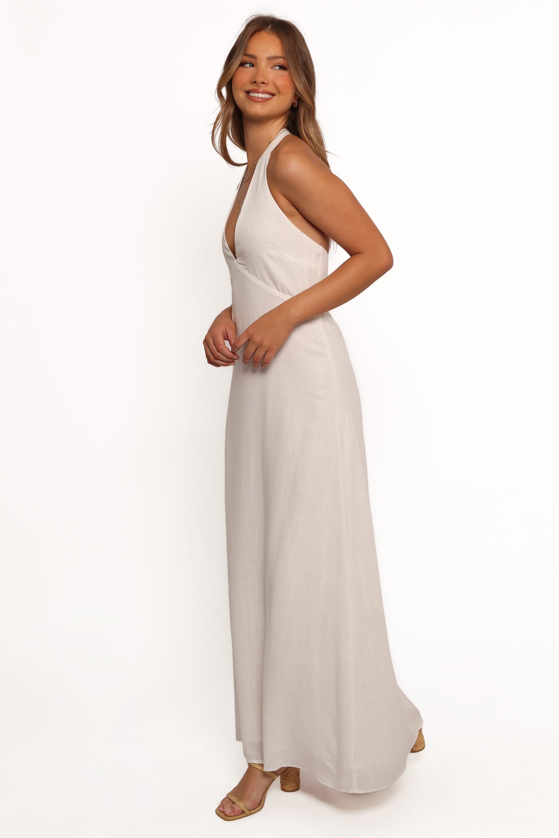 DRESSES Michelle Halterneck Dress - White