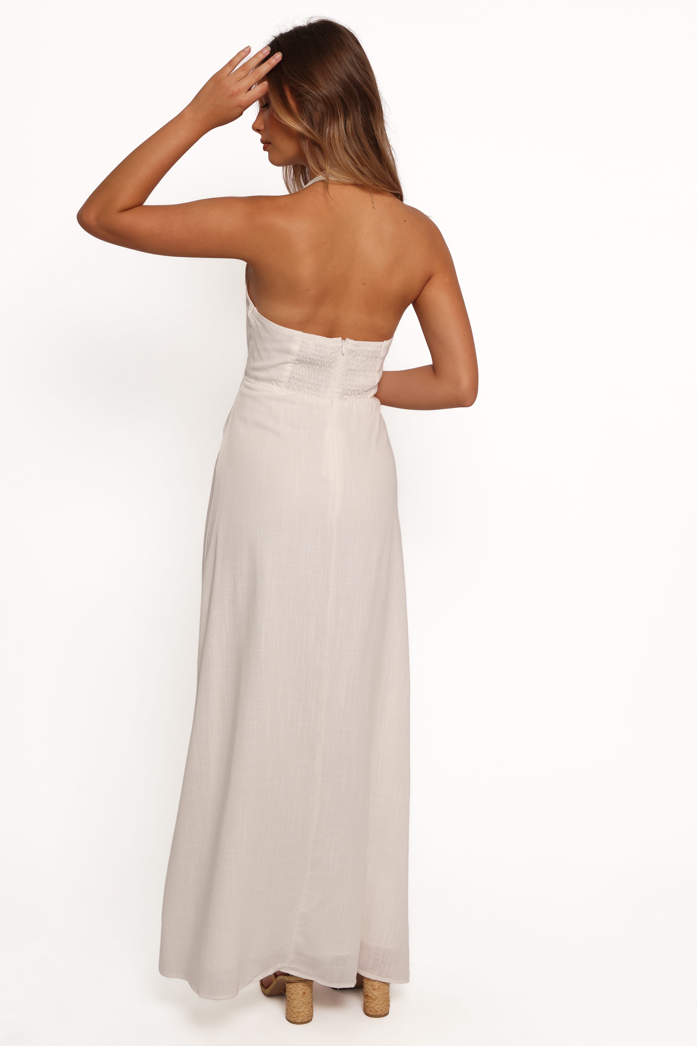 DRESSES Michelle Halterneck Dress - White