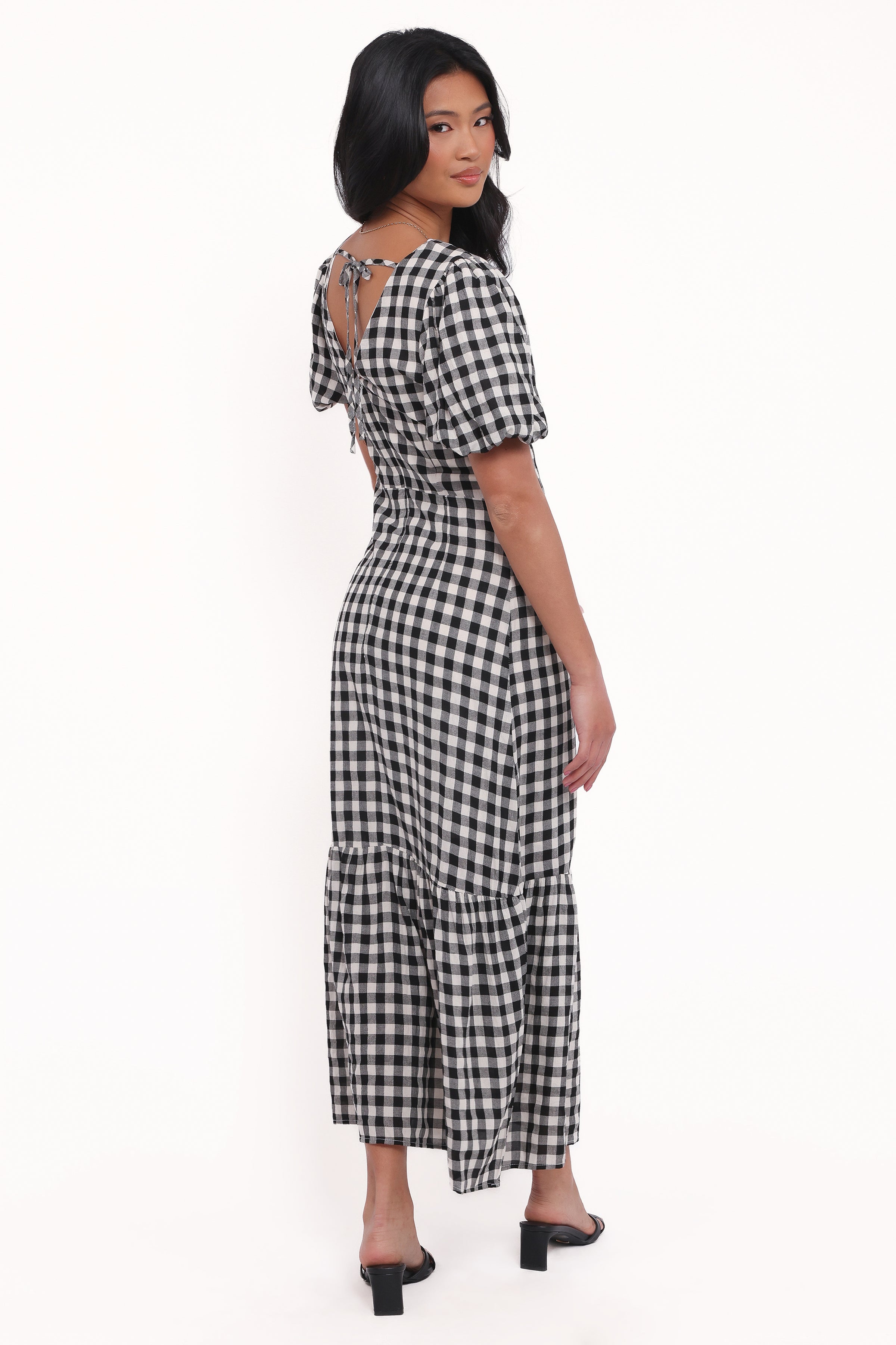 DRESSES Miguel Midi Dress - Black Gingham