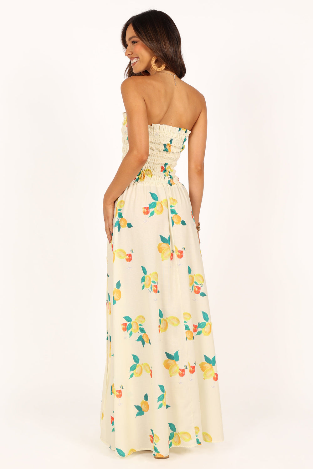 DRESSES @Mikaela Maxi Dress - Lemon Print