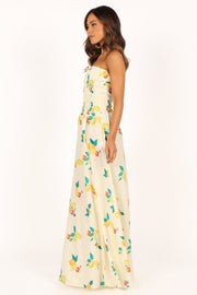 DRESSES @Mikaela Maxi Dress - Lemon Print