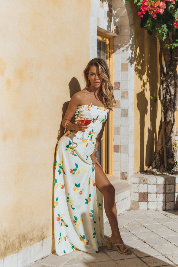 DRESSES Mikaela Maxi Dress - Lemon Print