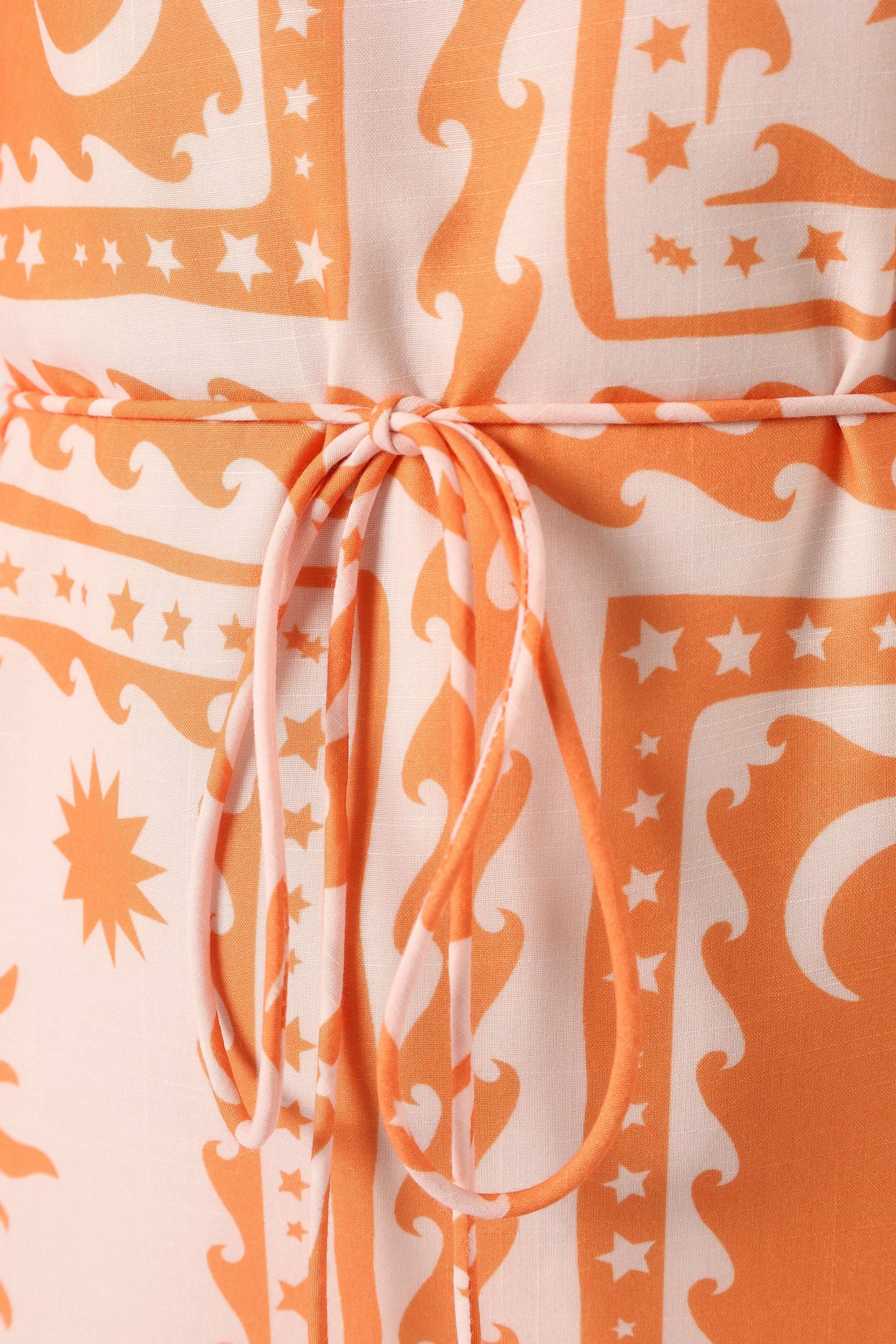 DRESSES @Mindy Mini Dress - Orange White