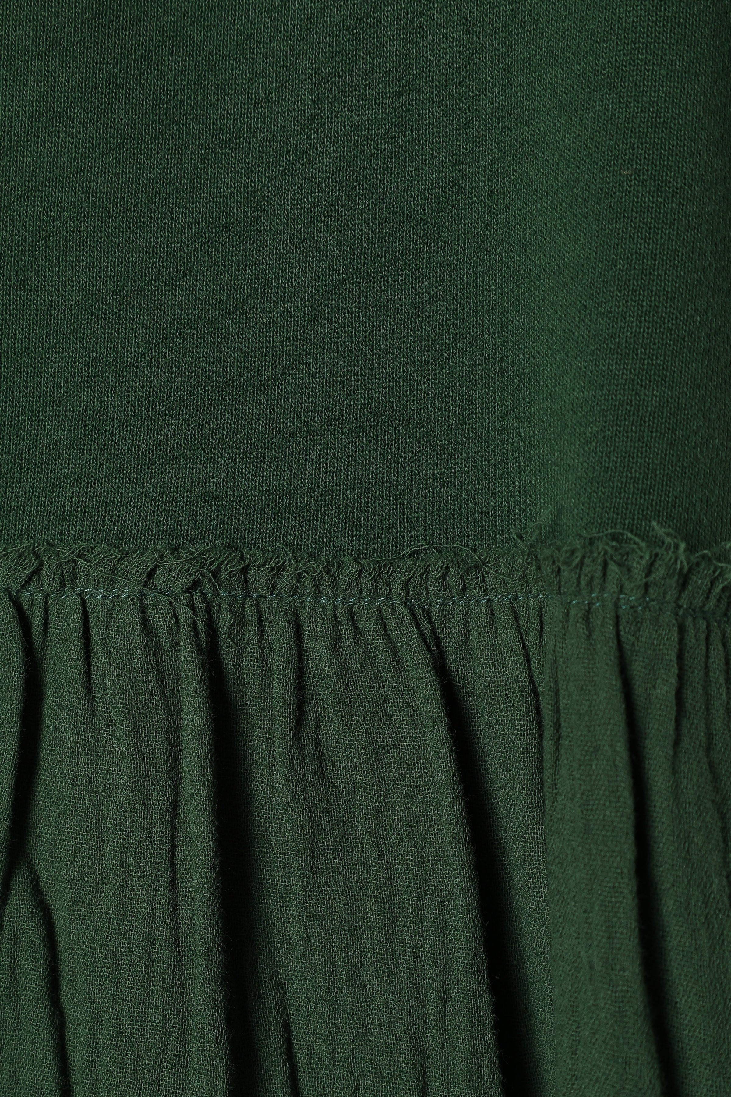 DRESSES @Minia Longsleeve Mini Dress - Hunter Green