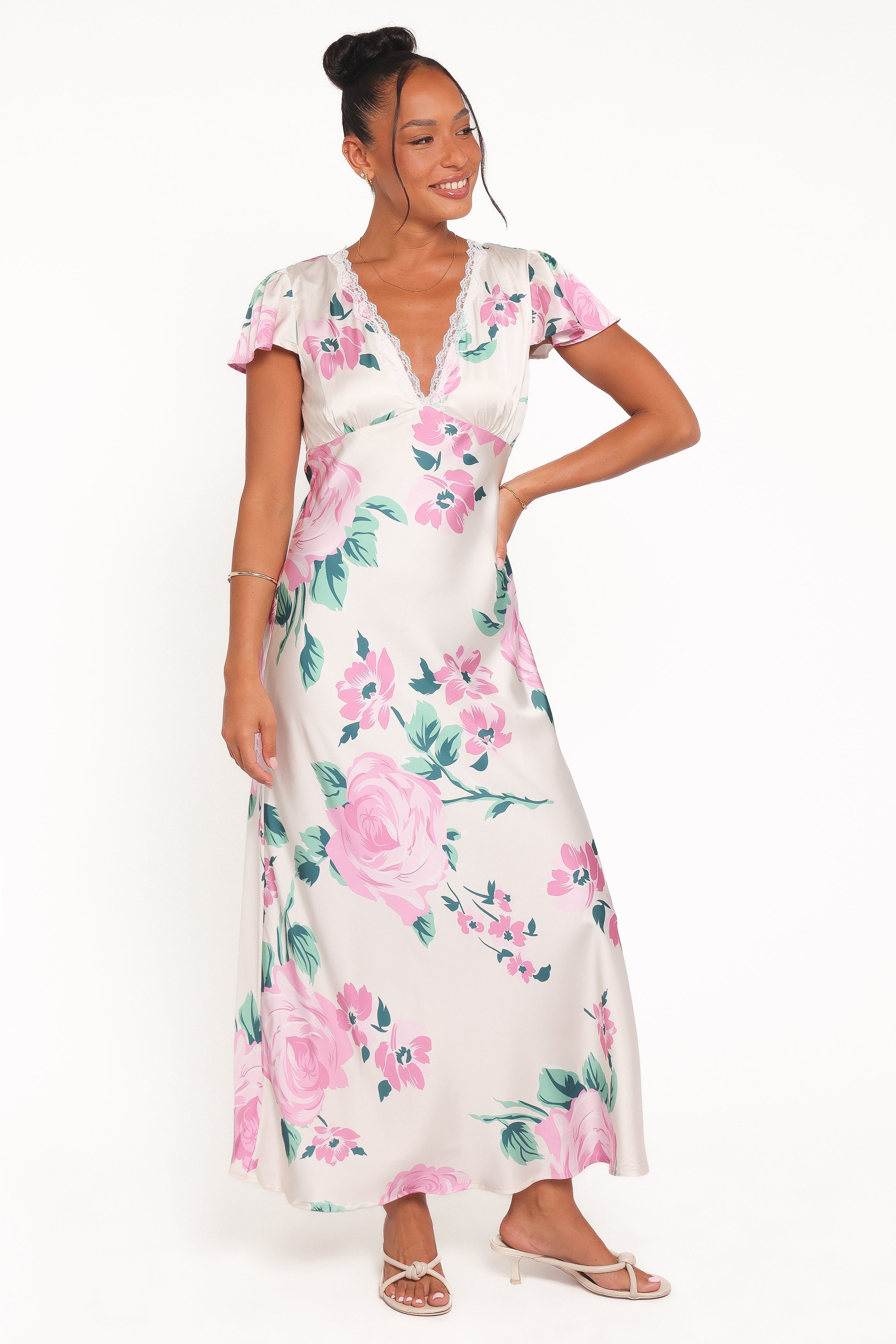 DRESSES Mirelda Midi Dress - Pink Floral