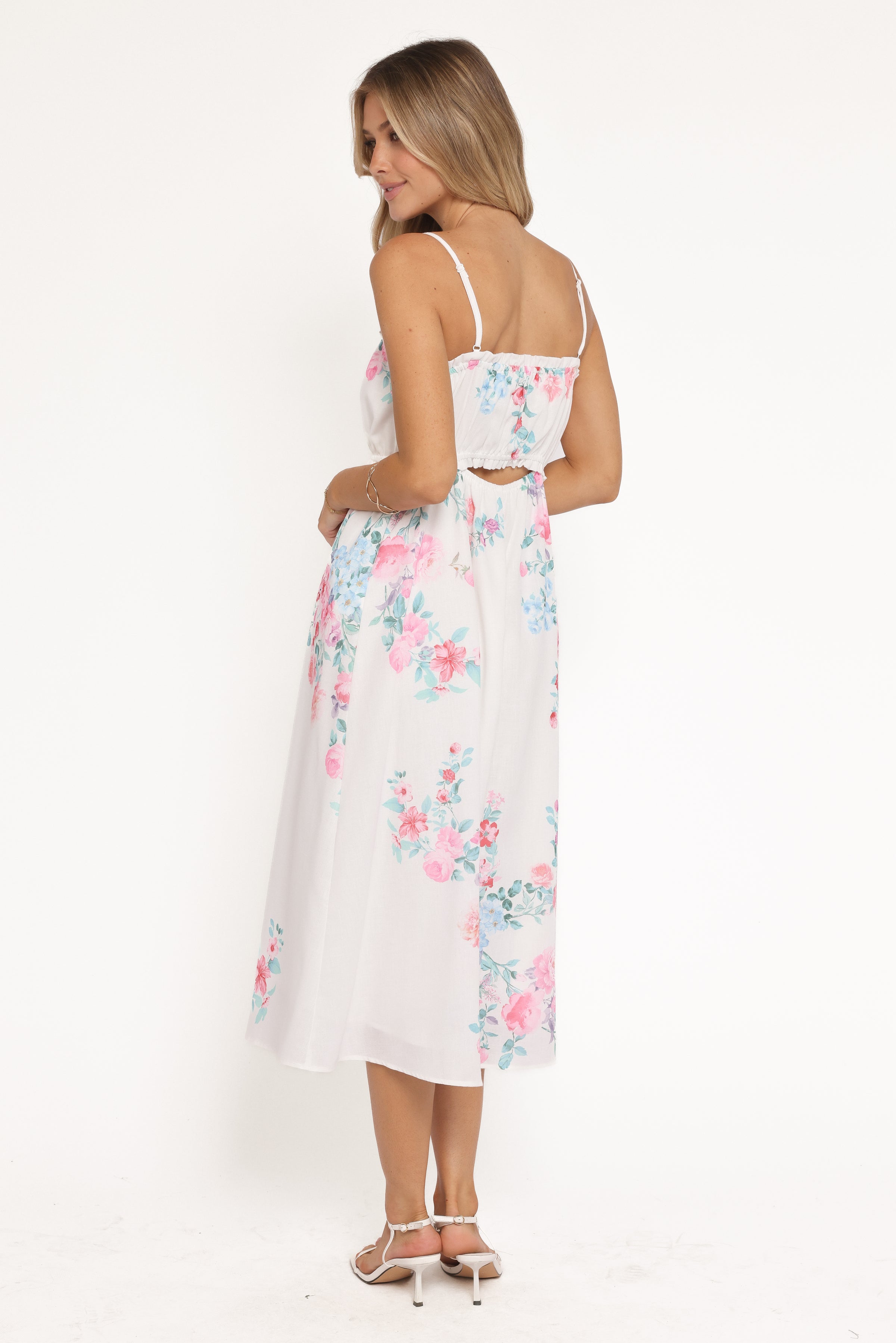 DRESSES Mireya Midi Dress - White Floral