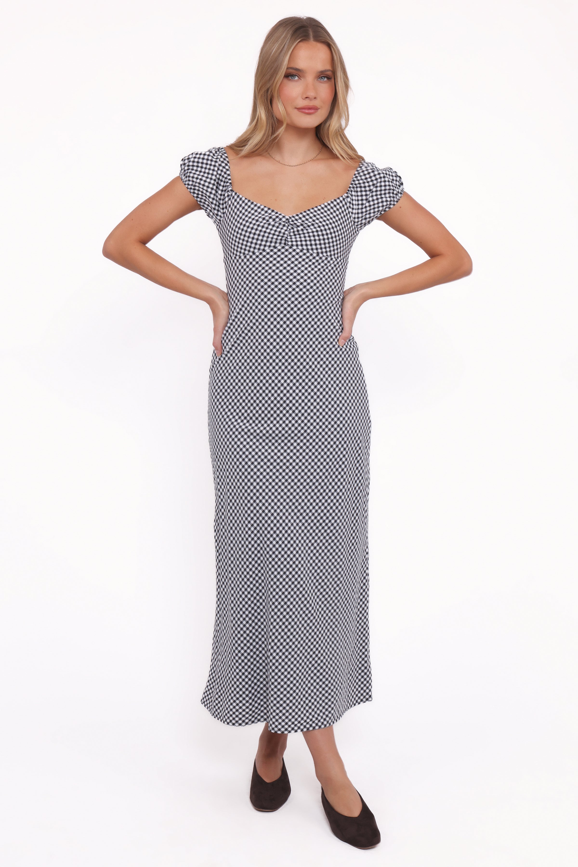 DRESSES Miriam Midi Dress - Black Gingham