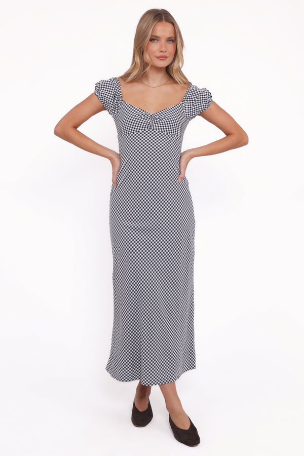 DRESSES Miriam Midi Dress - Black Gingham