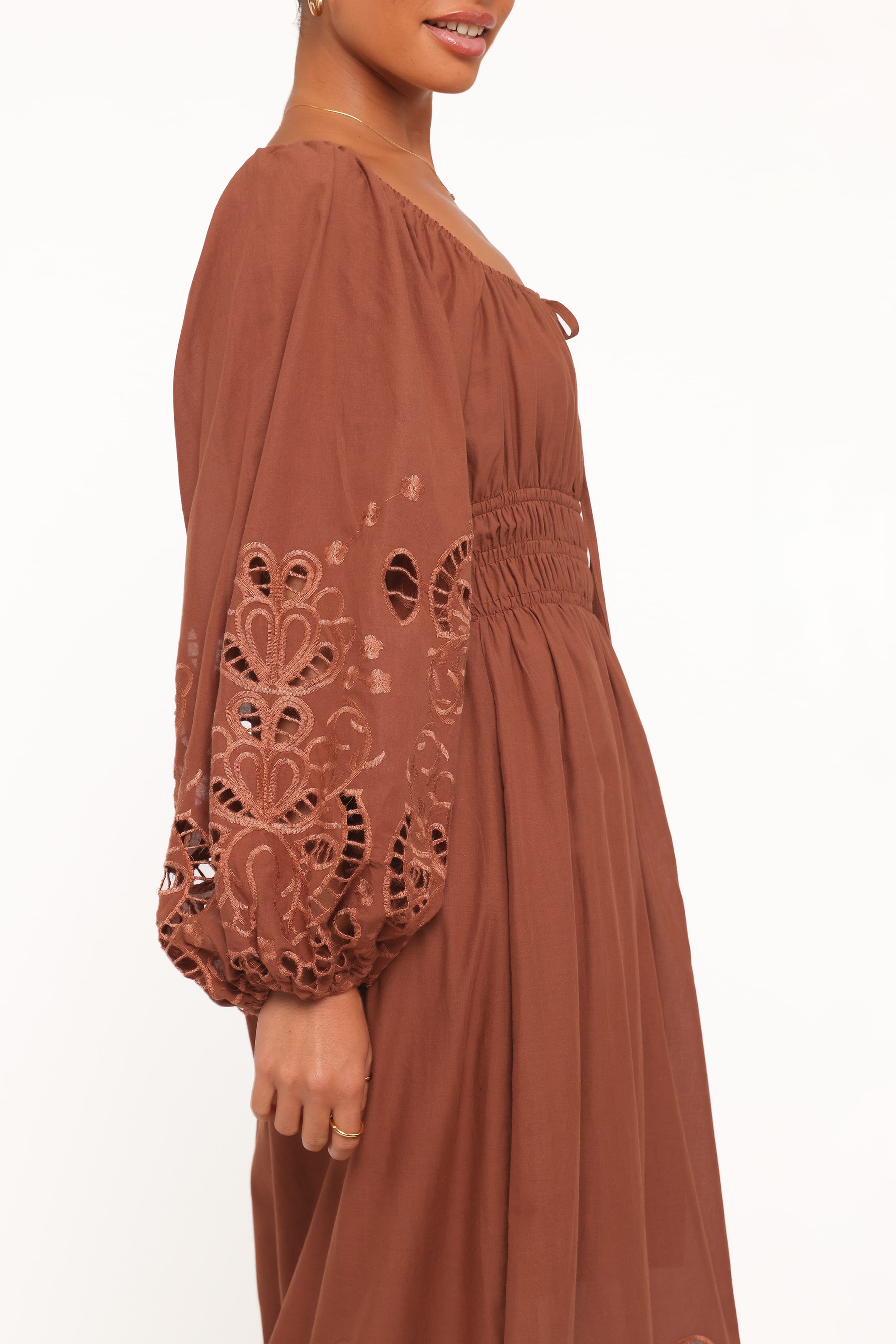 DRESSES Mirren Midi Dress - Chocolate Brown