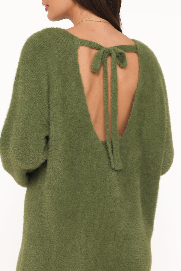 DRESSES Mitchell Knit Mini Dress - Olive