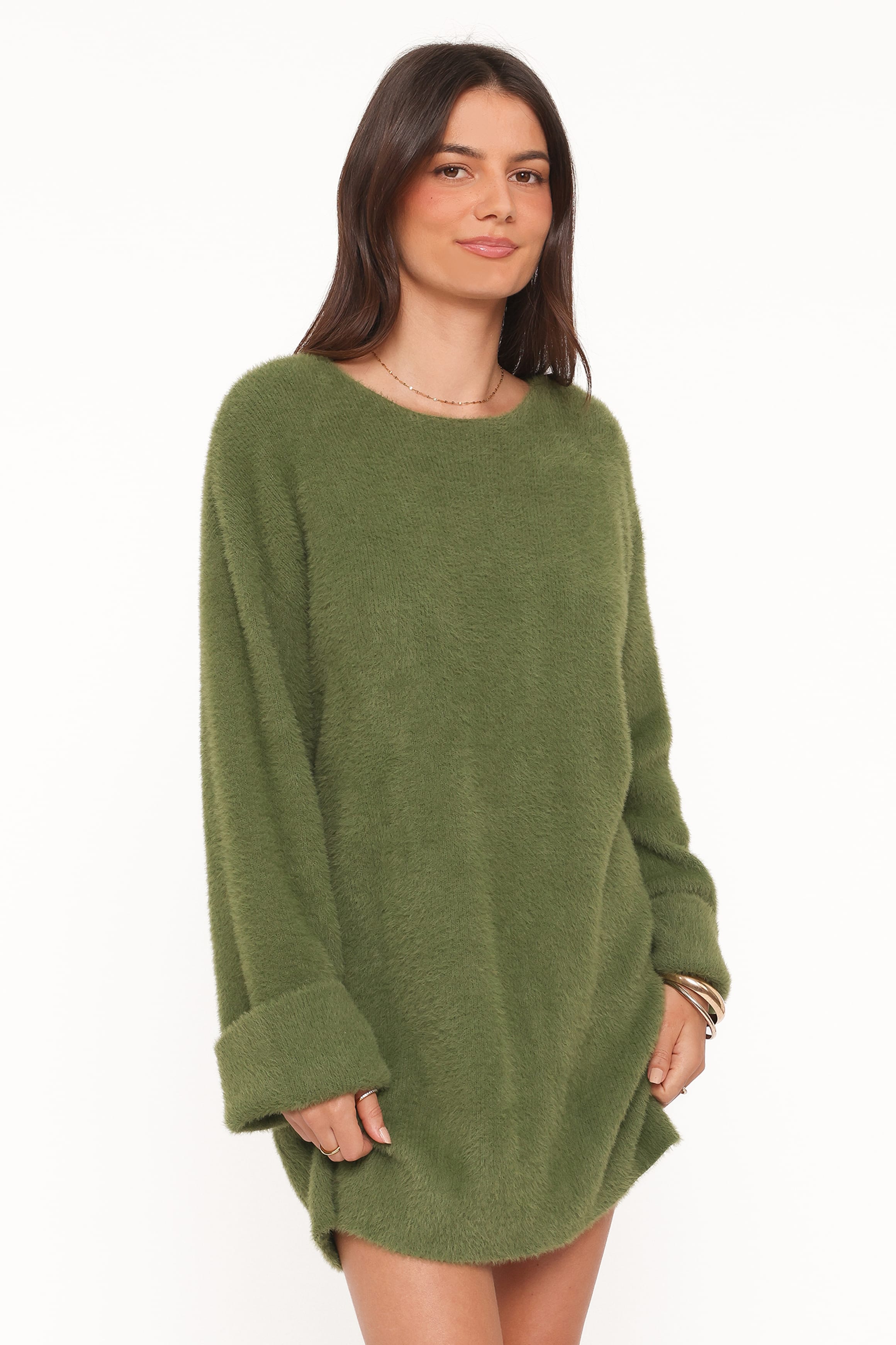 DRESSES Mitchell Knit Mini Dress - Olive